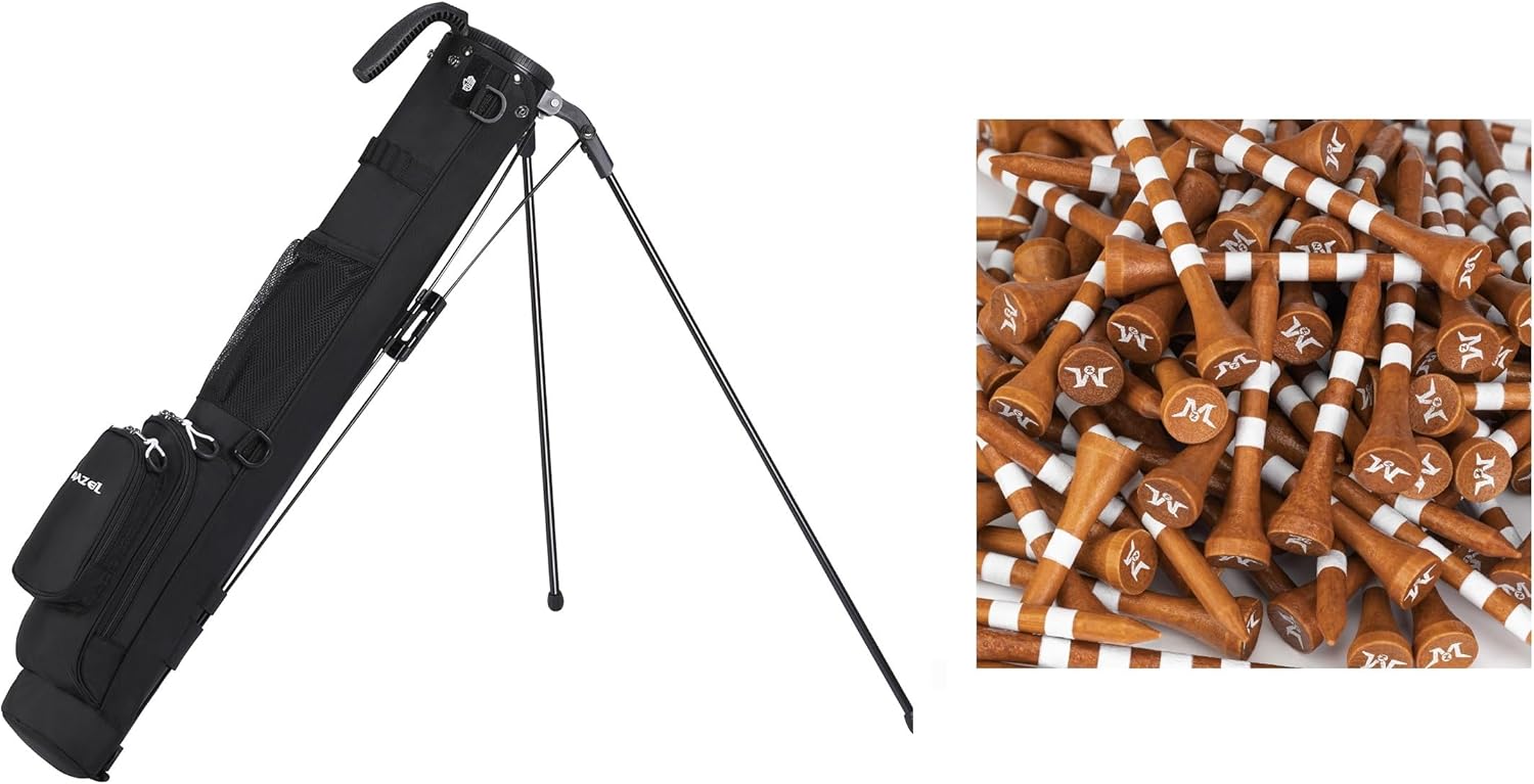 MAZEL Golf Bag & Golf Accessory,Bundle of 2