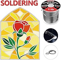 Vista 4 de Soldadura 60/40 para vidrieras, 1/8"(3 mm) de diámetro, carrete de 1 lb