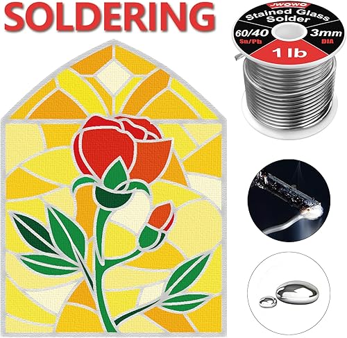 Miniatura 4 de Soldadura 6040 para vidrieras, 18"(3 mm) de diámetro, carrete de 1 lb