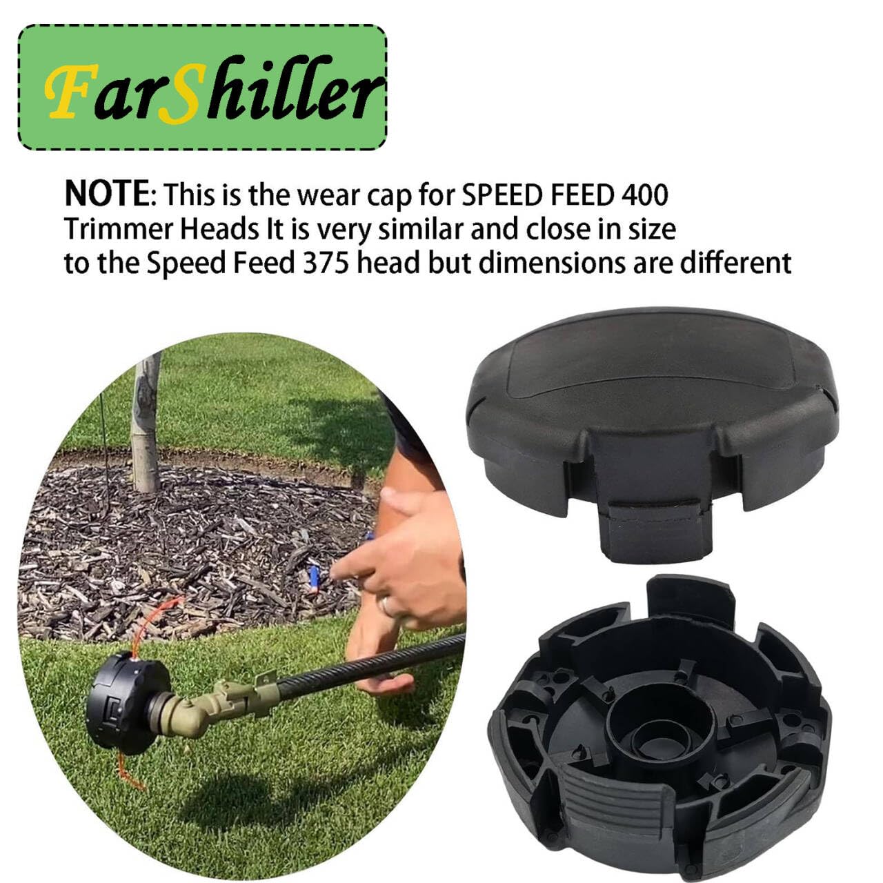 X472000070 Speed Feed trimmer head 400 cover Wear Cap Spool Cover 4