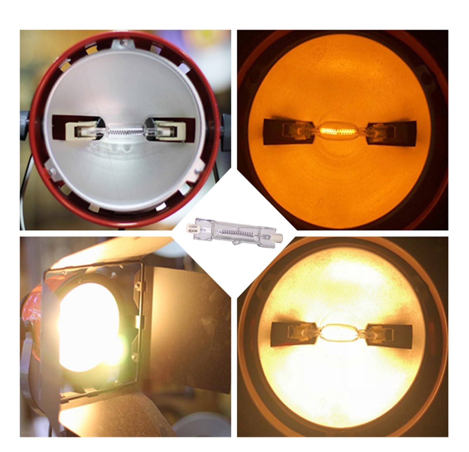 5 sztuk DXX 230V 800W czerwona głowa żarówka podwójna końcówka lampa metalohalogenkowa R7S fotografia filmowa miękkie światło 3200K ciepła biała żarówka