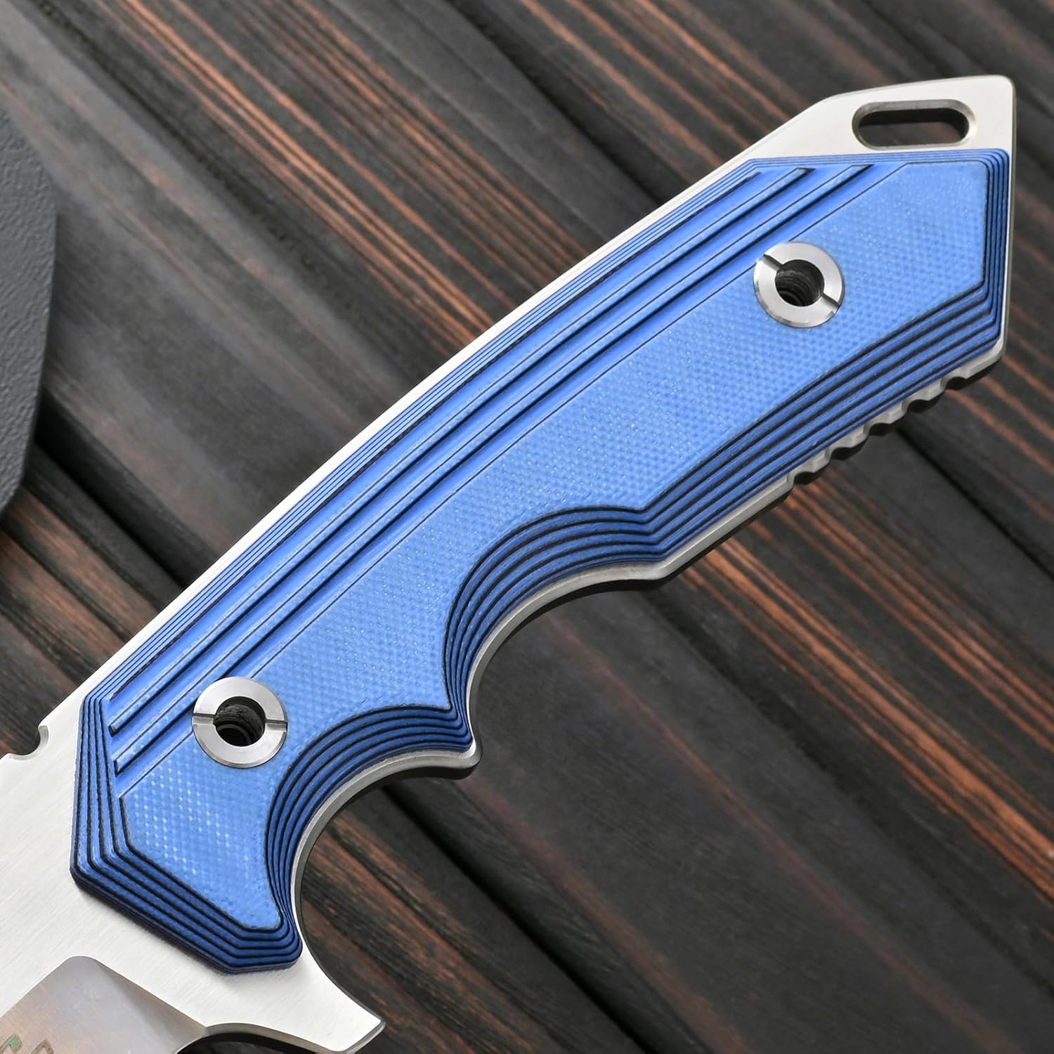Sitivien ST19 Fixed Blade Knife 154CM Stainless Steel Blade Colorful G10 Handle Full Tang EDC Fixed Knifes for Outdoor Working Camping Hunting(Blue)