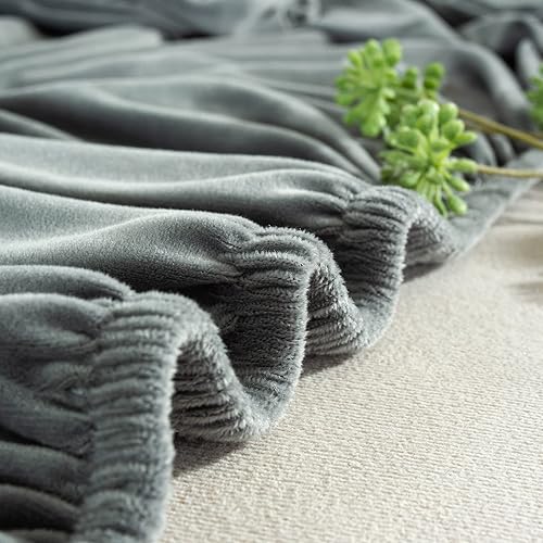 Miniatura 3 de TOPCHANCES Funda de sofá de terciopelo grueso, funda elástica para sofá con correas elásticas antideslizantes, funda protectora de muebles, funda