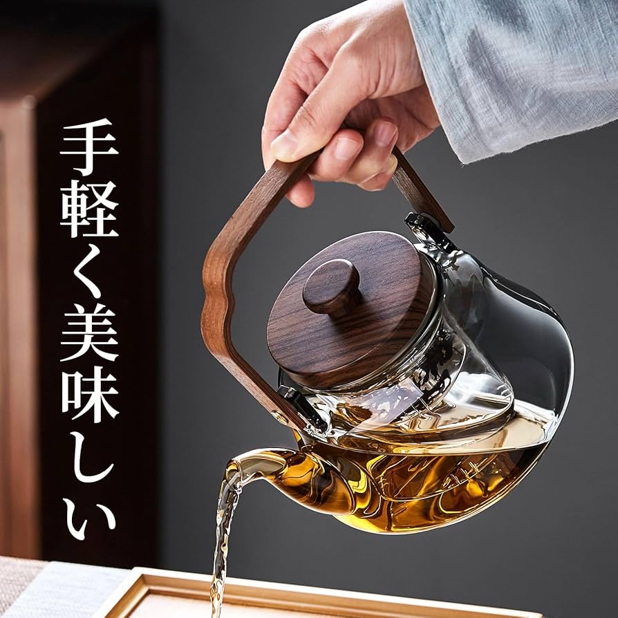 1000ml ガラス急須ティーポット 直火対応 耐熱割れにくい Amazon | Unbreakable ティーポット ガラス 耐熱 急須 透明 大