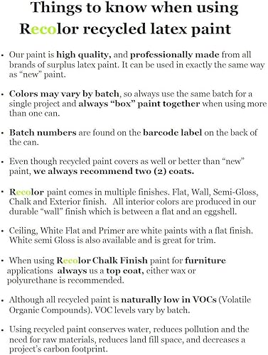 Miniatura 5 de Recolor Pintura Pintura de látex para interiores, 100 % reciclado, para terminados de pared, Azul, RECGLASSINT20