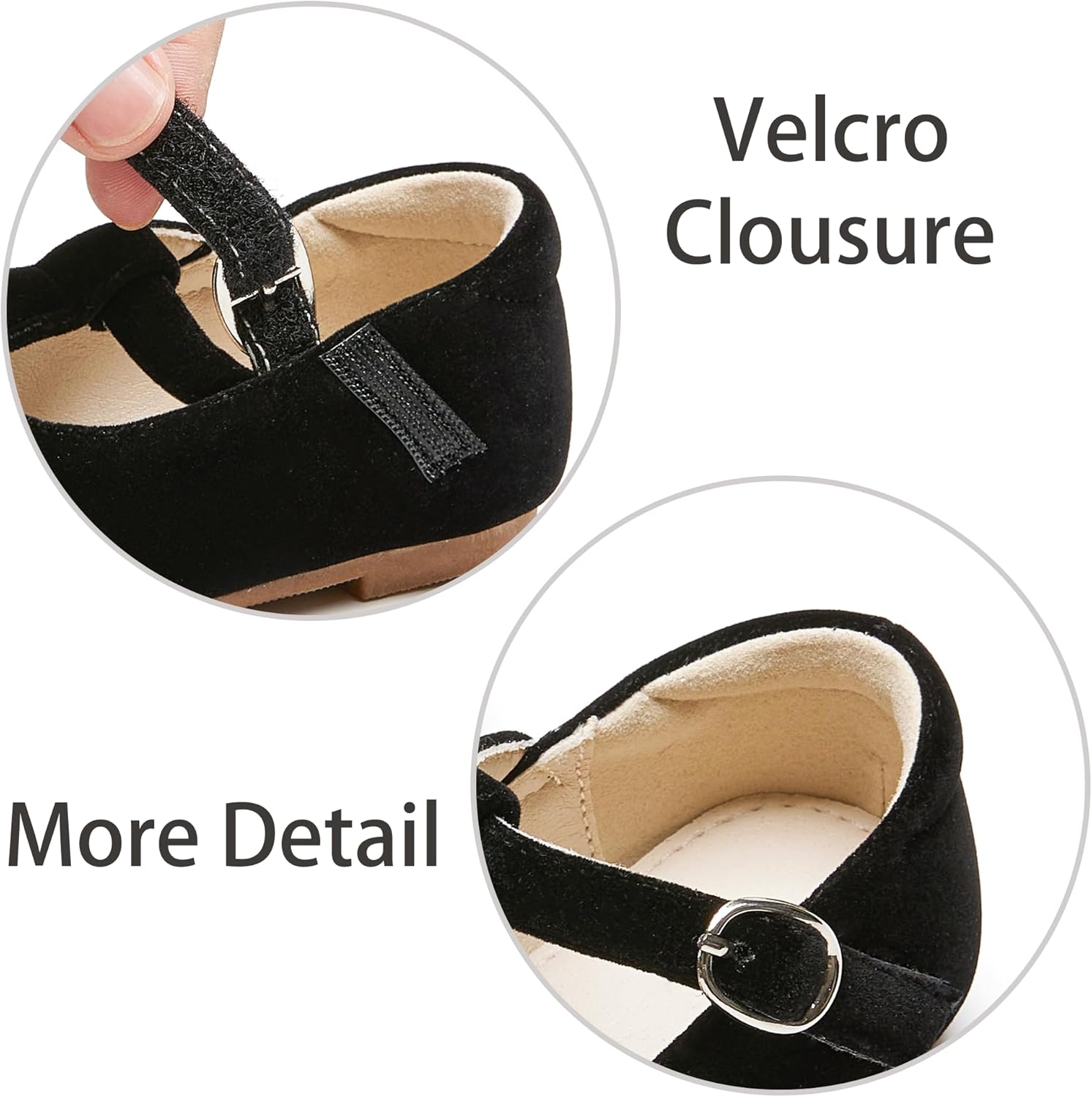 ESTINE Mary Jane Flats for Toddler Girls Little Kids Glittery Dress Princess Wedding Ballet Shoes - Image 6