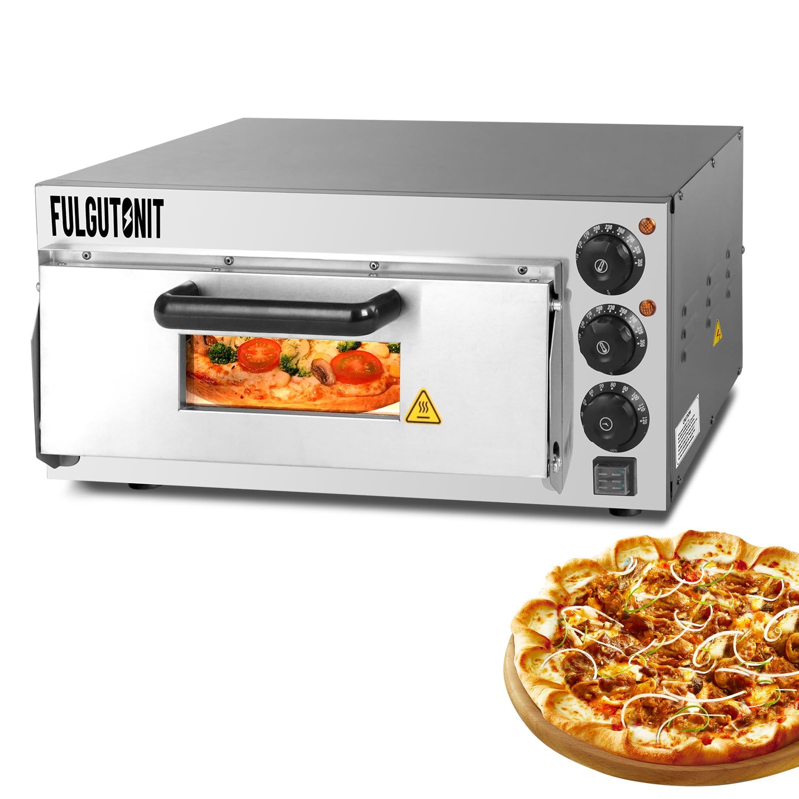 Amazon.co.jp: Fulgutonit ピザオーブン 業務用 電気ピザオーブン 多