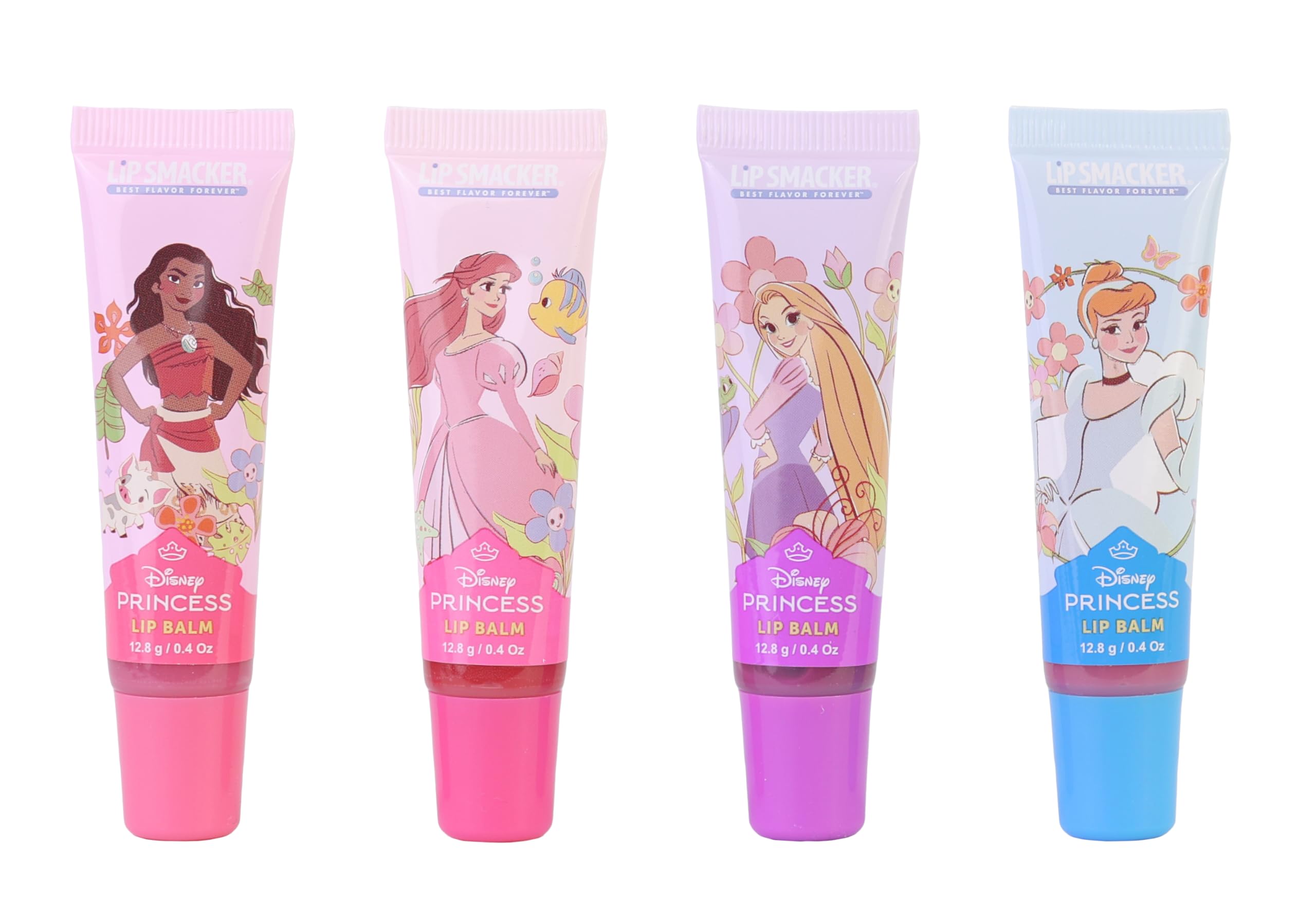 Lip Smacker Disney Princess, Lip Balm Tube, 4-Piece Lip Balm Set for Girls Gift Edition 2025, Multicolor - Image 2