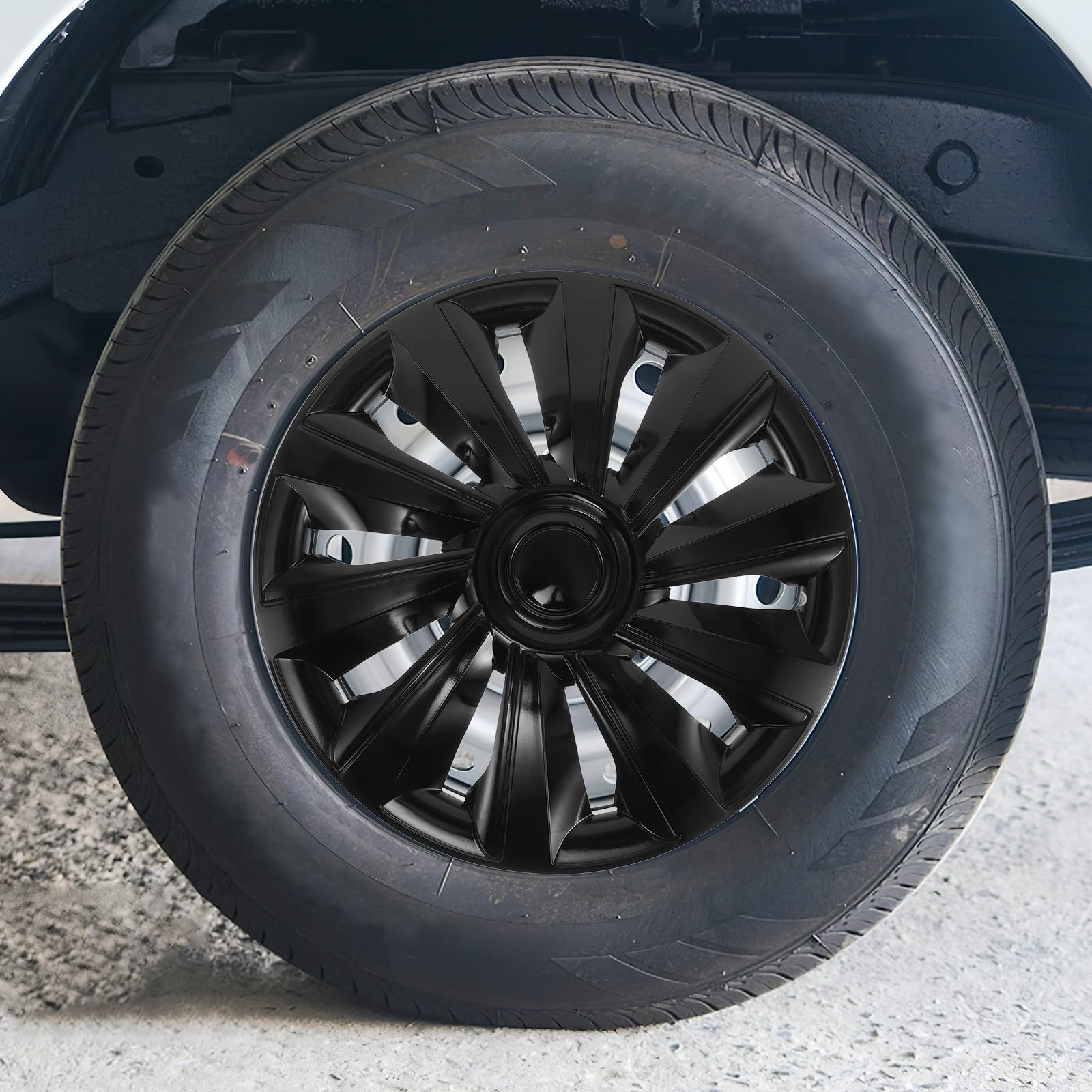 Tapacubos de Alta Resistencia para Llantas de 14 Pulgadas, 4 Unidades, Diseño Decorativo para SUV, Accesorios Exteriores para Ruedas de Coche, Protección Automotriz