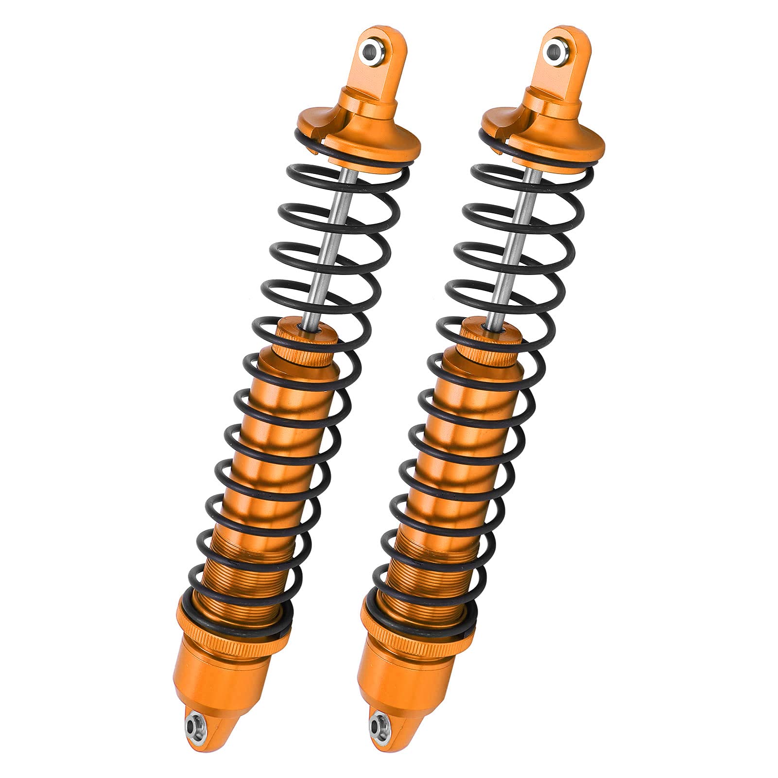 POENVFPO 1/5 Gasoline RC Car Shock Absorbers, High Performance Damper Springs for Large Scale Radio Controlled Cars, Upgrade Alloy Components (Gold)