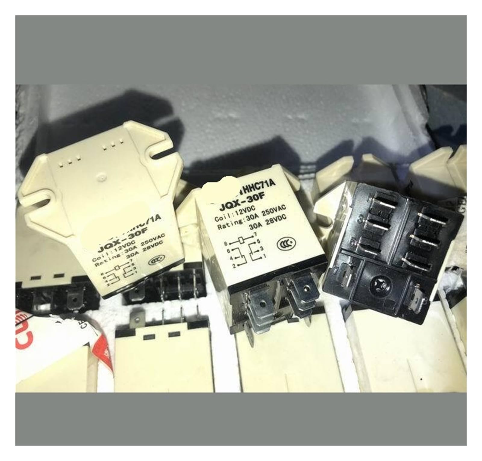 Relé JQX-30F 12VDC interruptor electromagnético HHC71A con 8 pines de conexión para automatización