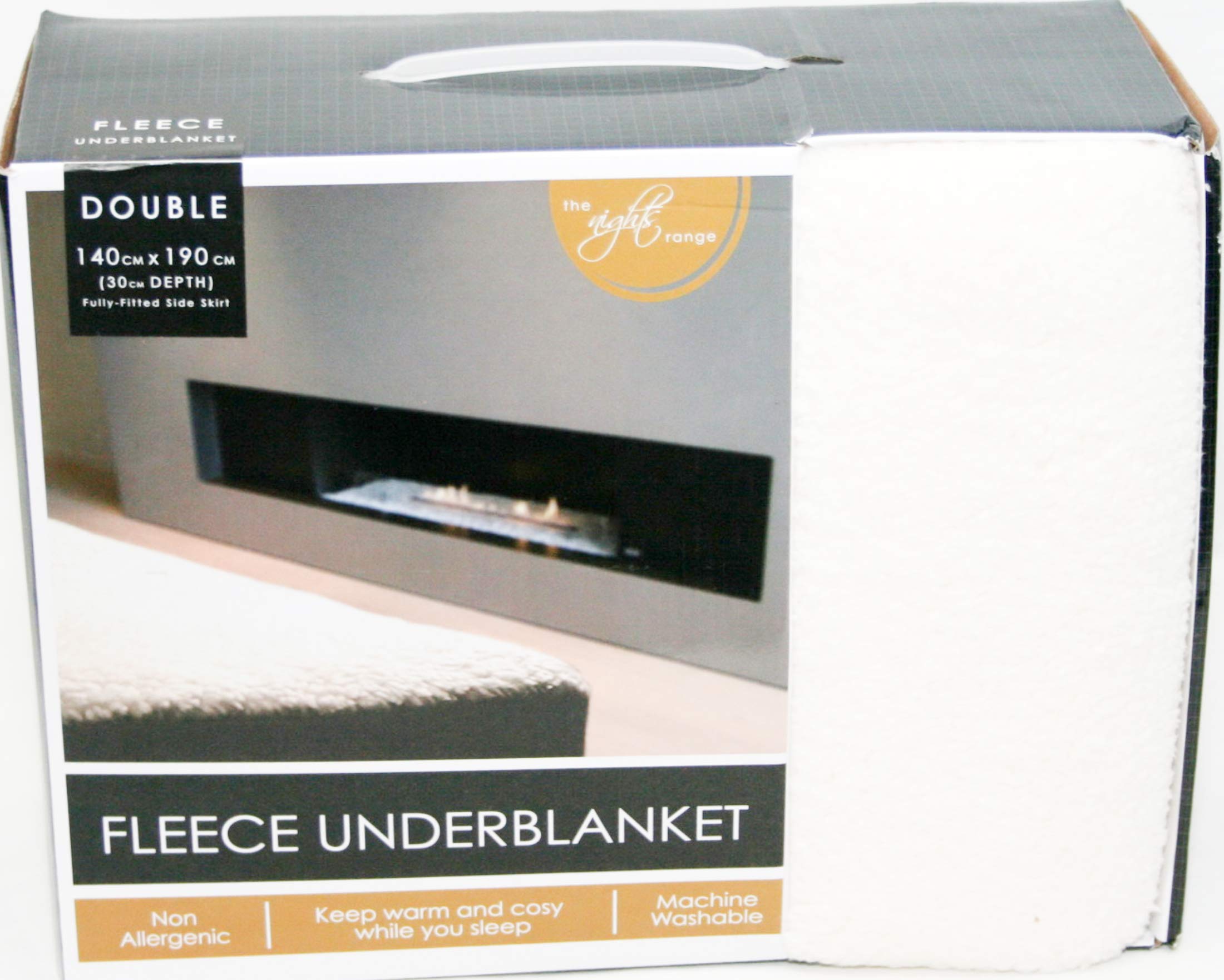 Luxury Thermal Fleece Under blanket Warm Fitted Bed Cover Mattress Protector (Super King)