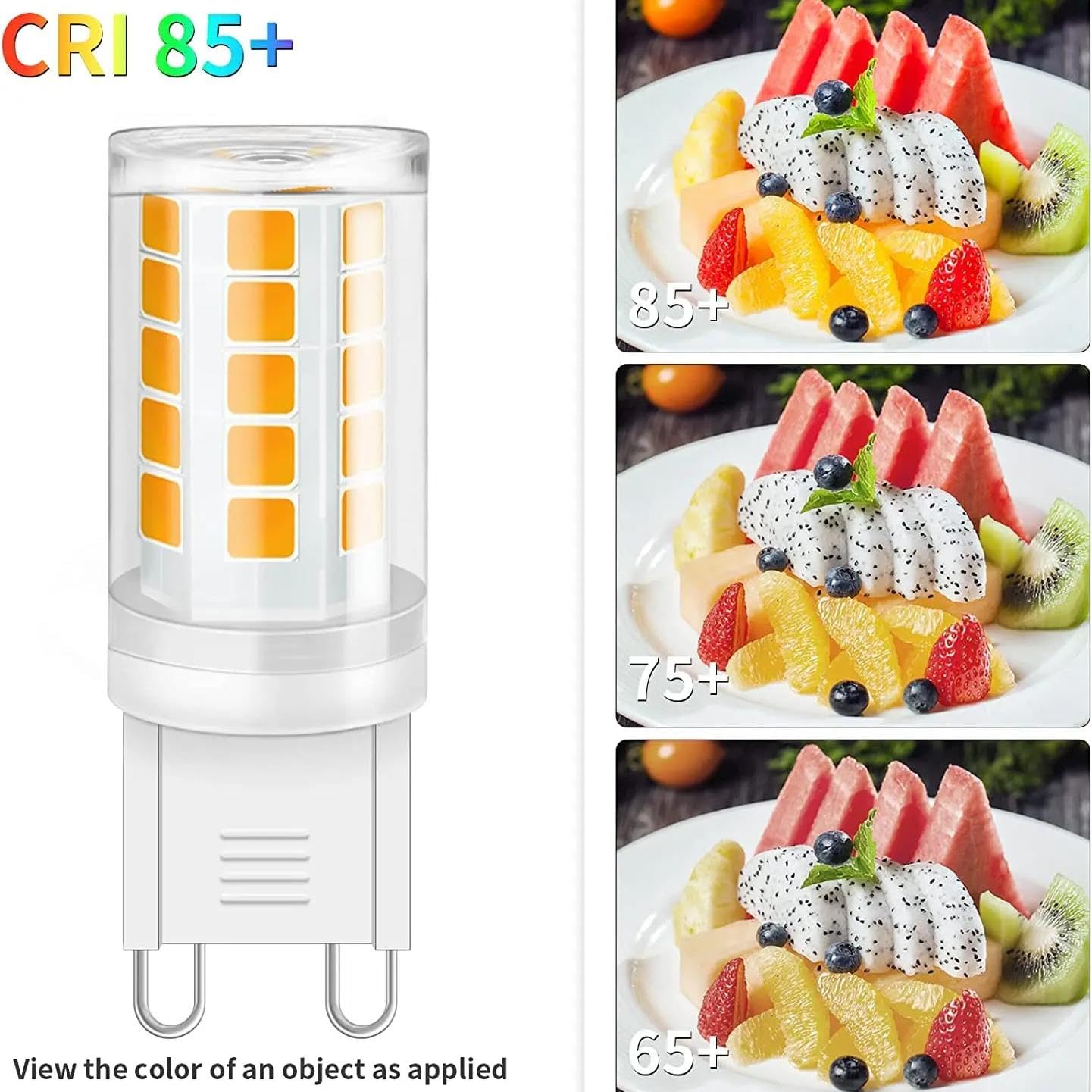 Żarówka LED G9 3W, 230V, ceramiczna baza G9, dwupinowa żarówka typu corn light do żyrandola (230V-5W, 10 sztuk/ciepła biel 2700K)