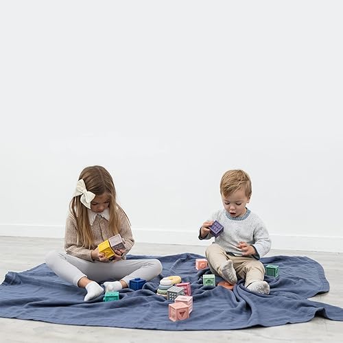 Miniatura 5 de Natemia Manta de muselina XL para bebé, ultra suave, transpirable, para niñas, niños, padres, artículos esenciales para recién nacidos, funda