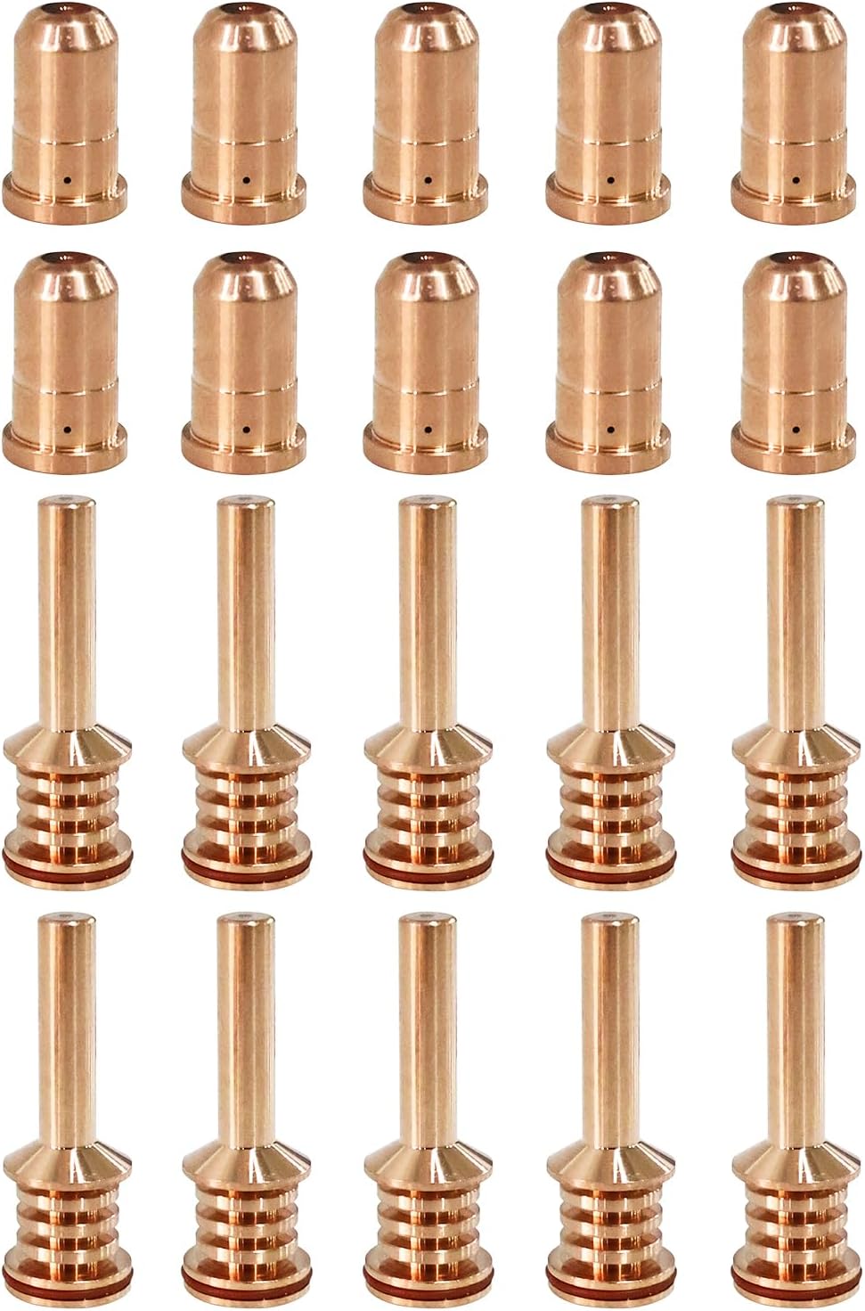 Mauto 10Pcs 420132 Electrode & 10Pcs 420134 Nozzle Tip for 30 AIR Plasma Cutting Consumables