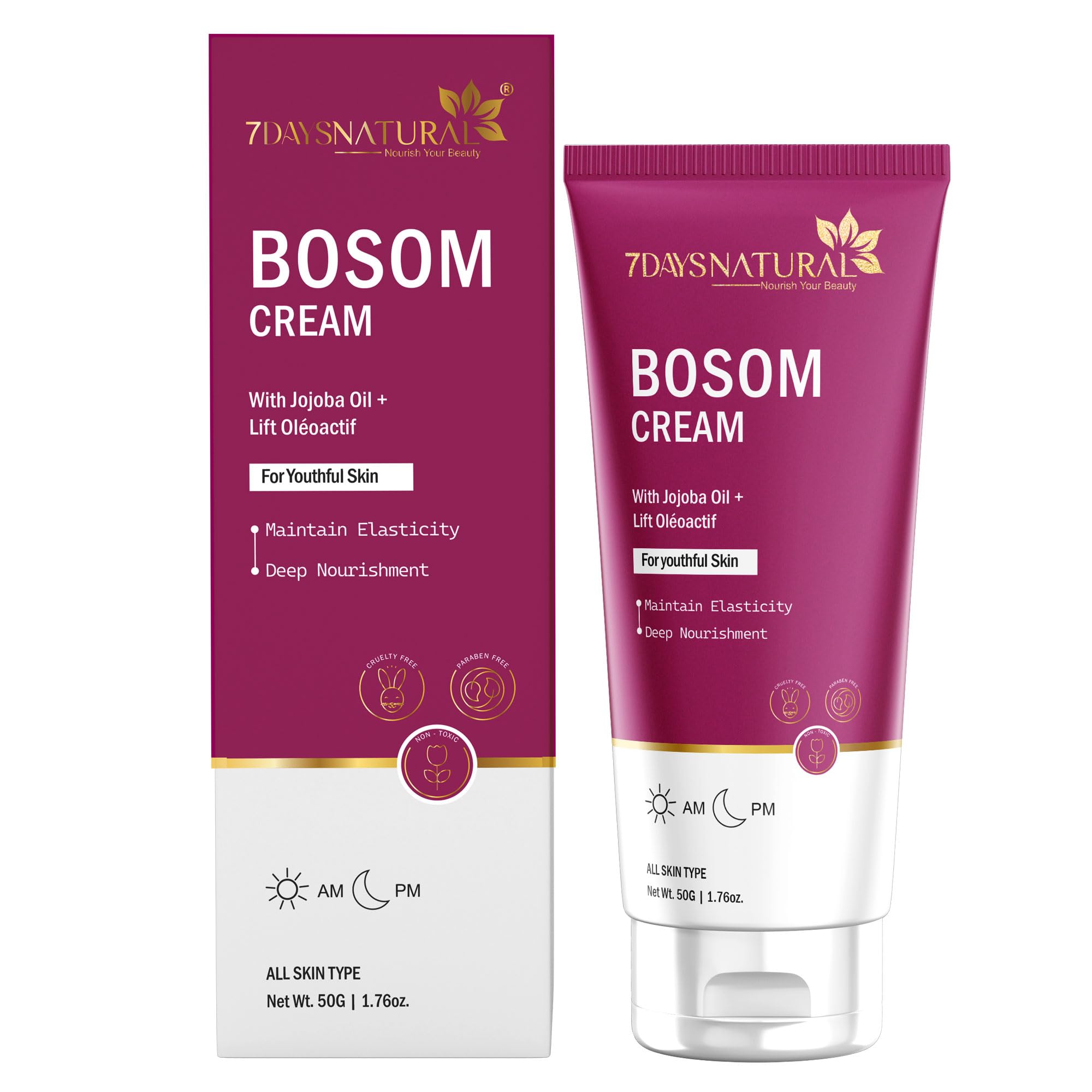 7DAYSNATURAL Bosom Cream For Women & Girl 50Gm