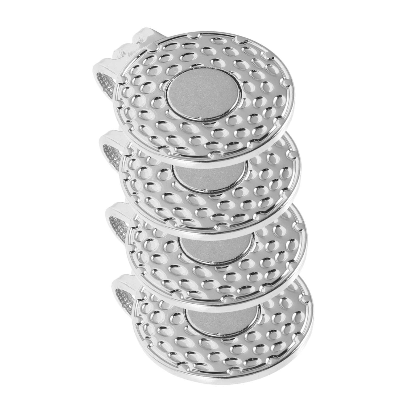 ifundom 4 Set Clip per Cappello Golf con Marcatore Ball Marker Metallo Design Golfisti E Appassionati Sport 4 Pezzi*4