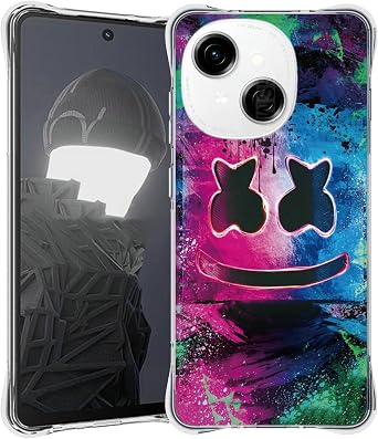 Aroepurt for Tecno Spark Go 2025 Case Compatible for Tecno Spark Go 1 / GO 1S / Pop 9 4G Phone Case Cover [Soft Silicone Thickened Protection][Luminous Effect] YGH-BQ