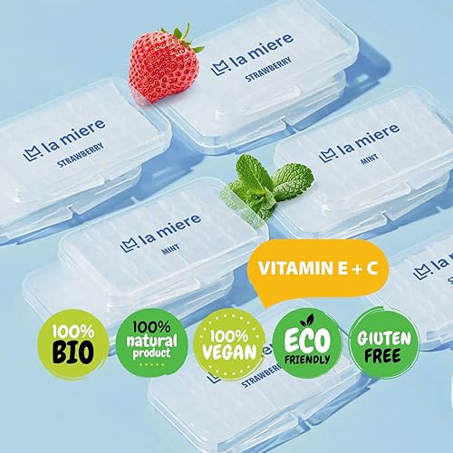 Miniatura 2 de 8 paquetes de ortodoncia de cera de ortodoncia precortadas de grado alimenticio de grado alimenticio, cera de ortodoncia, menta y fresa