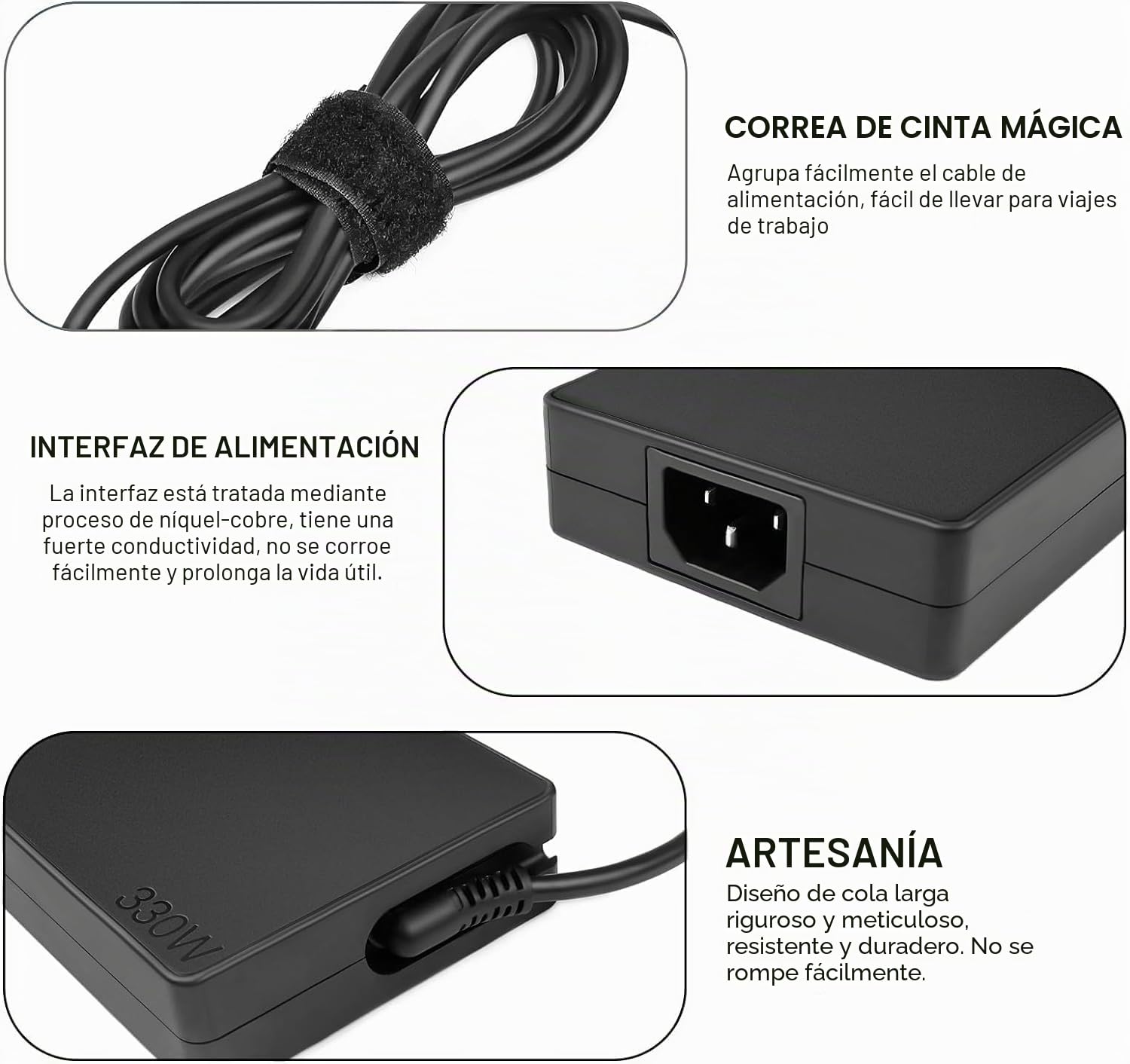 Cargador delgado de 330 W, 20 V, 16,5 A, para Lenovo Legion Pro 9 7 7i 5i 5 RTX 4060 4070 4080 4090 Y900 Y700 GX21M50608 ADL330SDC3A Cable adaptador de alimentación de CA
