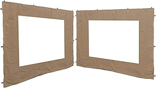 QUICK STAR 2 Seitenteile 250x190cm für Gartenpavillon Antik Pavillon Partyzelt 3x3m Seitenwand Sand
