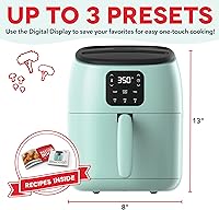 Vista 2 de Dash - Tasti-Crisp™ - Freidora de aire digital con tecnología AirCrisp®, preajustes personalizados, control de temperatura y función de apagado