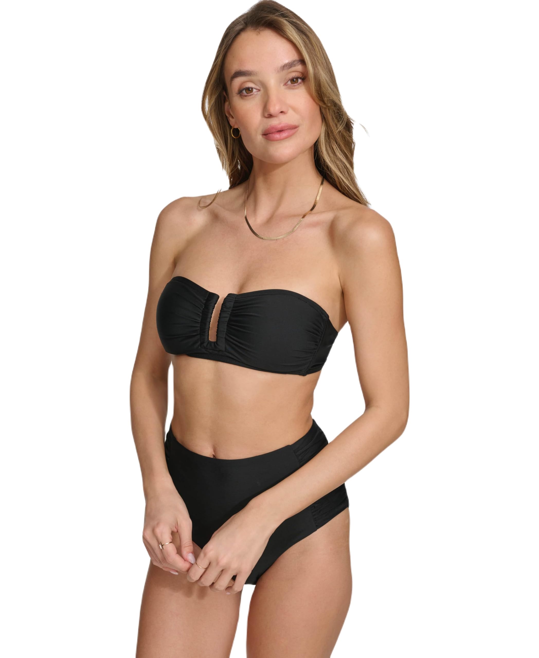 DKNY Strapless Bikini Top Bathing Suit Parte Superior de Bikini Mujer