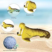 Vista 11 de Mini figuras de animales de safari, 12 piezas de plástico pequeño bosque selva, zoológico, figuras de animales, adornos para tartas, recuerdos