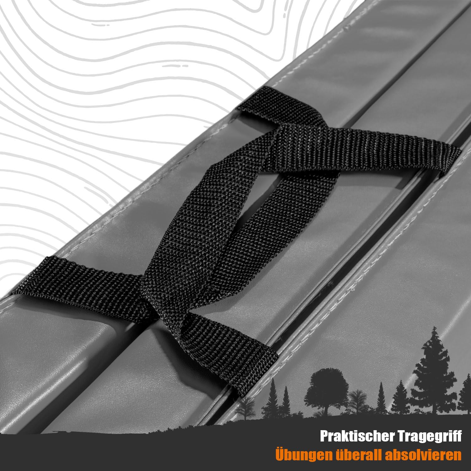 Faltbare Turnmatte 180x60 Weichbodenmatte Klappbar Dicke Gymnastikmatte 5 cm Sportmatte Fitnessmatte Rutschfest Yogamatte für Zuhause & Reise Klappmatratze