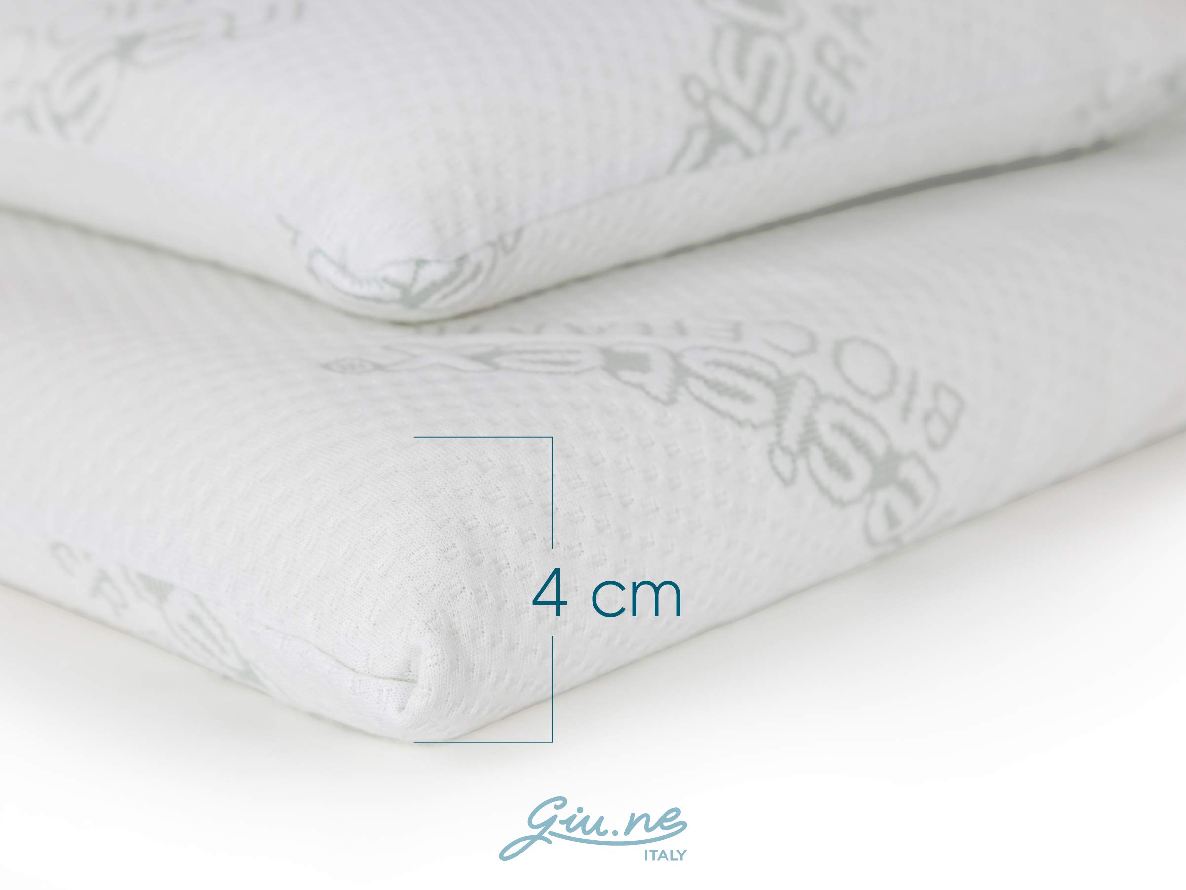 Cuscino Memory Foam Per Bambini - Antisoffoco, Ipoallergenico, 100% Lavabile - 50x30x5.5cm - Bianco - Foto 4