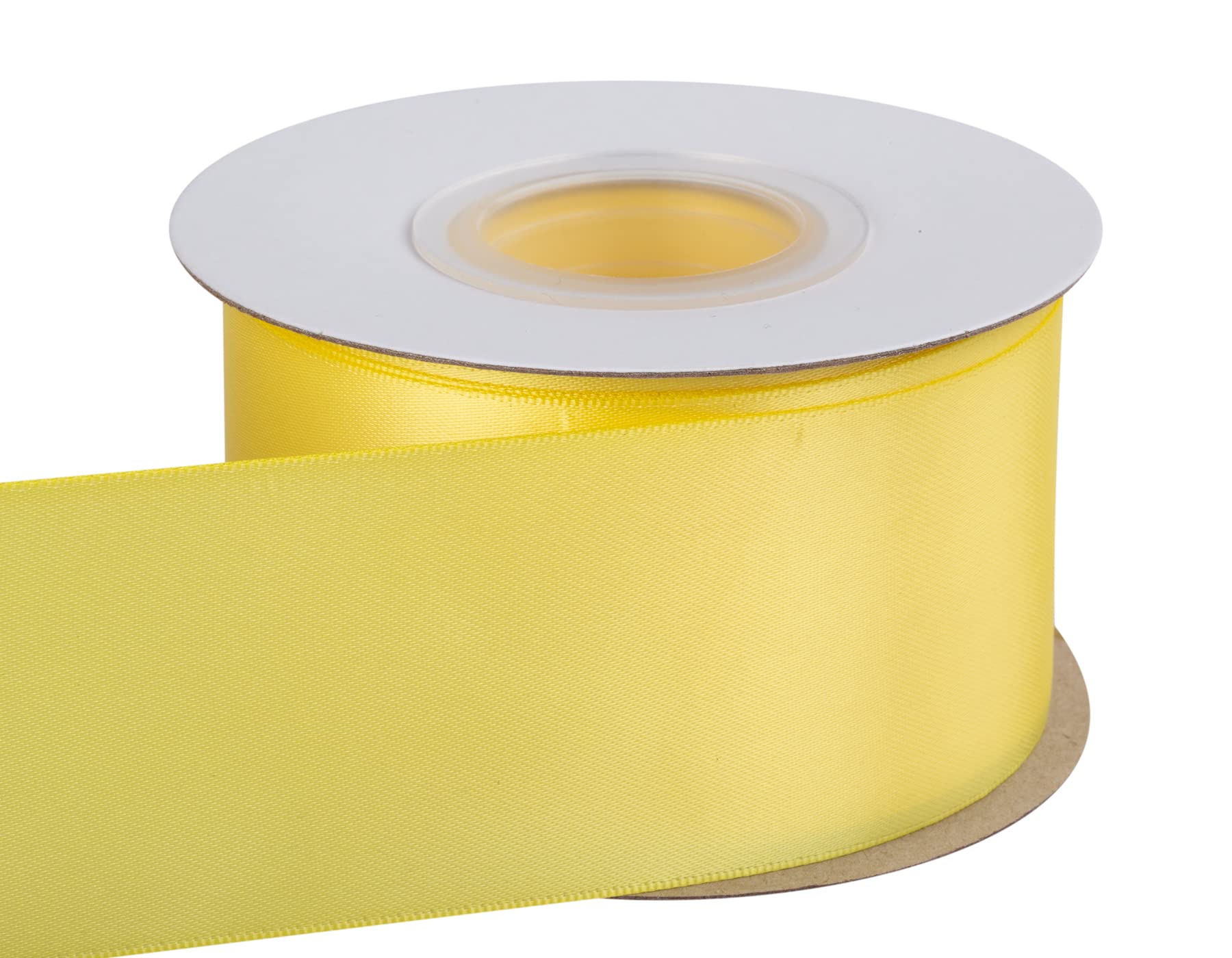 Double Faced Satin Ribbon, 50mm X 22M, Solid Polyester Craft Ribbon, Perfect for Gift Wrapping Crafts - Image 2