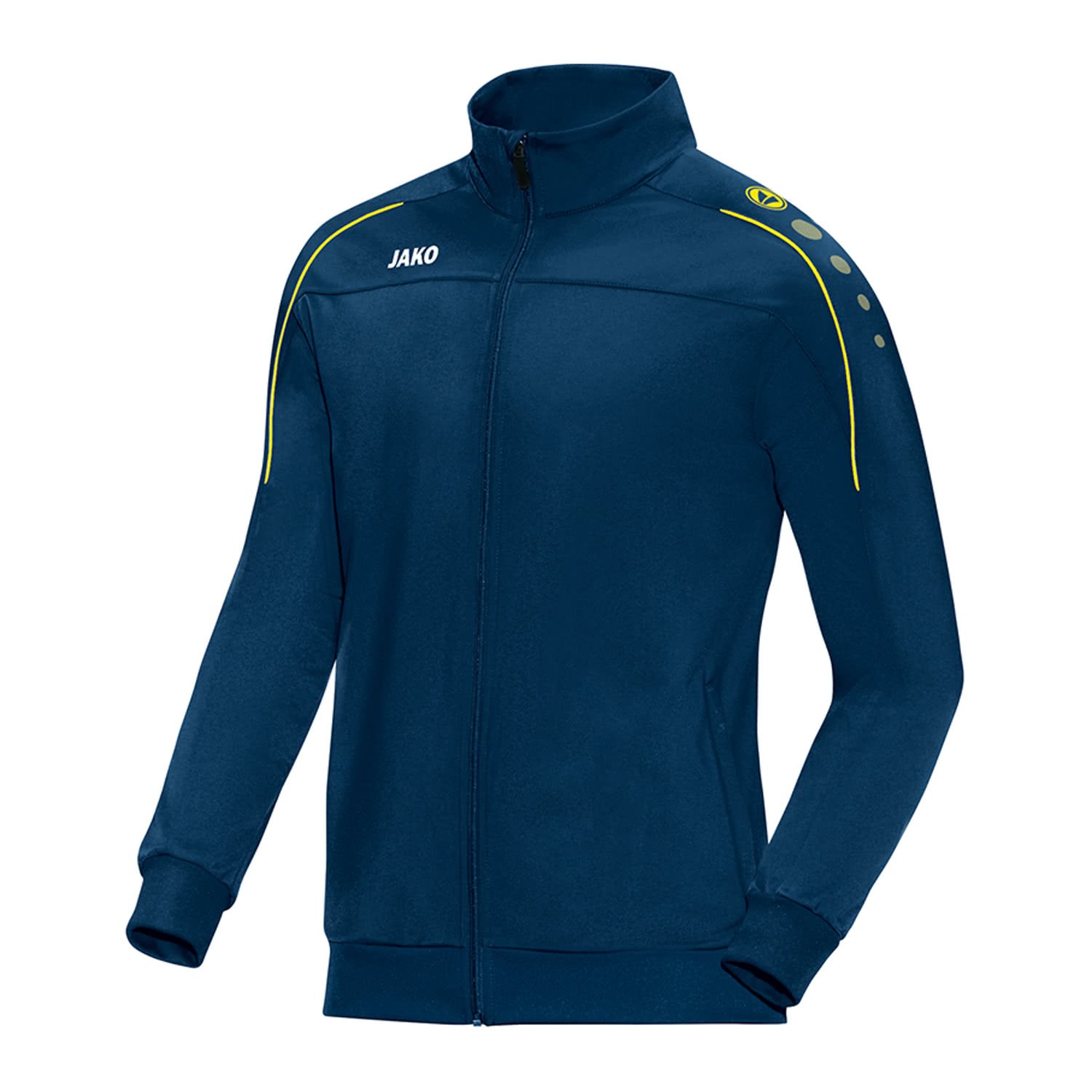 JAKO Herren Polyesterjacke Classico, Nightblue/Citro, XXL