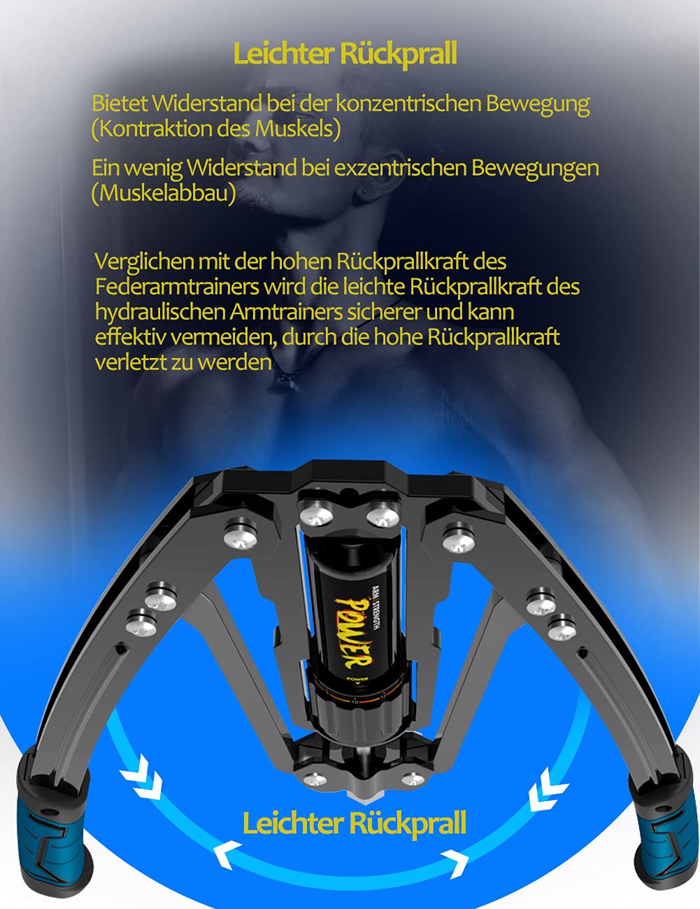 LS&GHY Power Twister - Barra de entrenamiento de musculación (ajustable, 10 - 200 kg, para fuerza del brazo, pecho, hombros, antebrazos, abdominales, fitness)