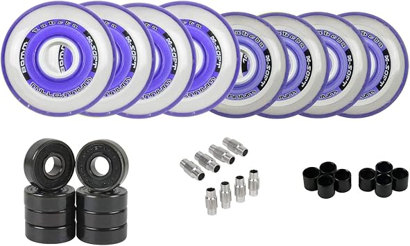 Labeda Millennium Gripper Roller Hockey Wheels, Ceramic Bearings, Choose Size/Color
