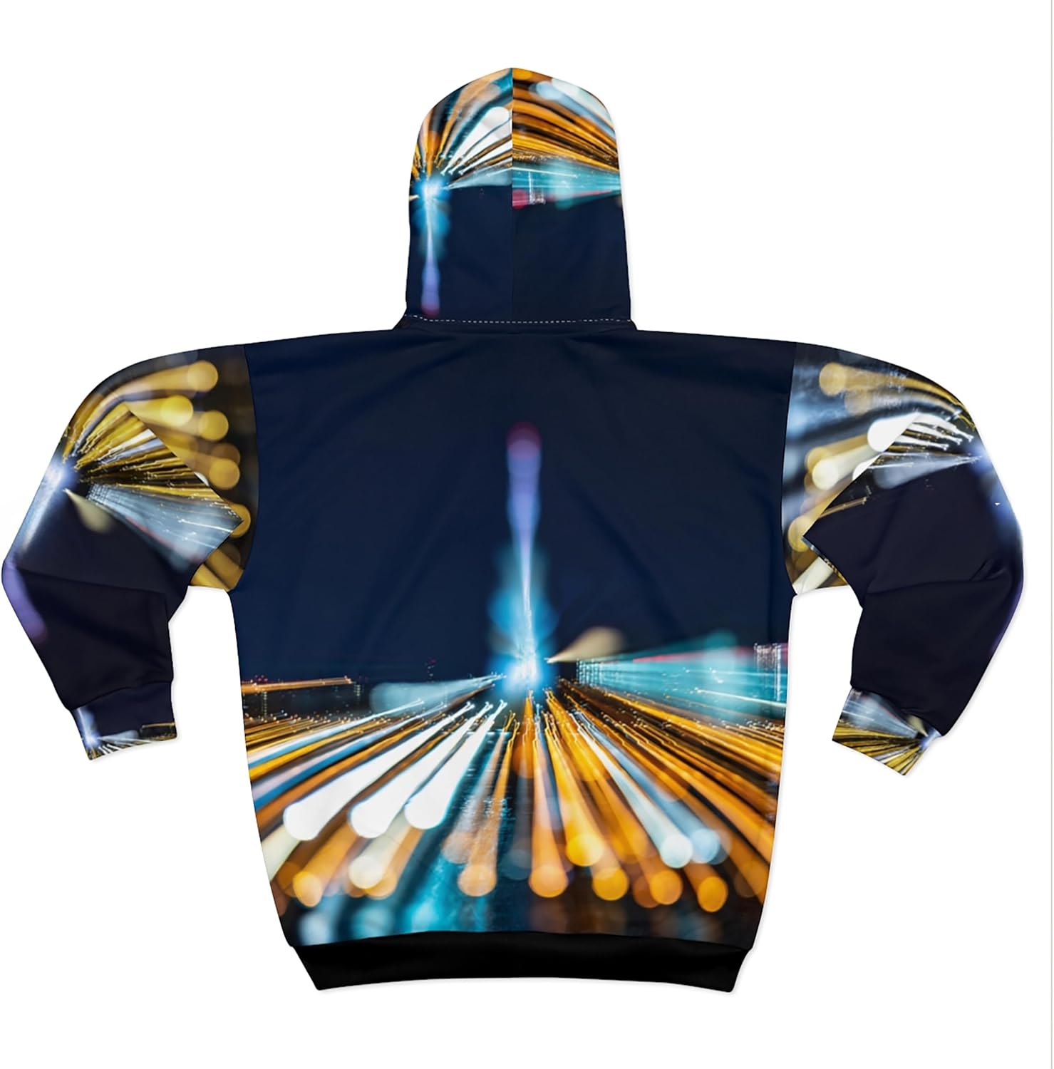 ABSTRACT CREATIVE Unisex Zip Hoodie White