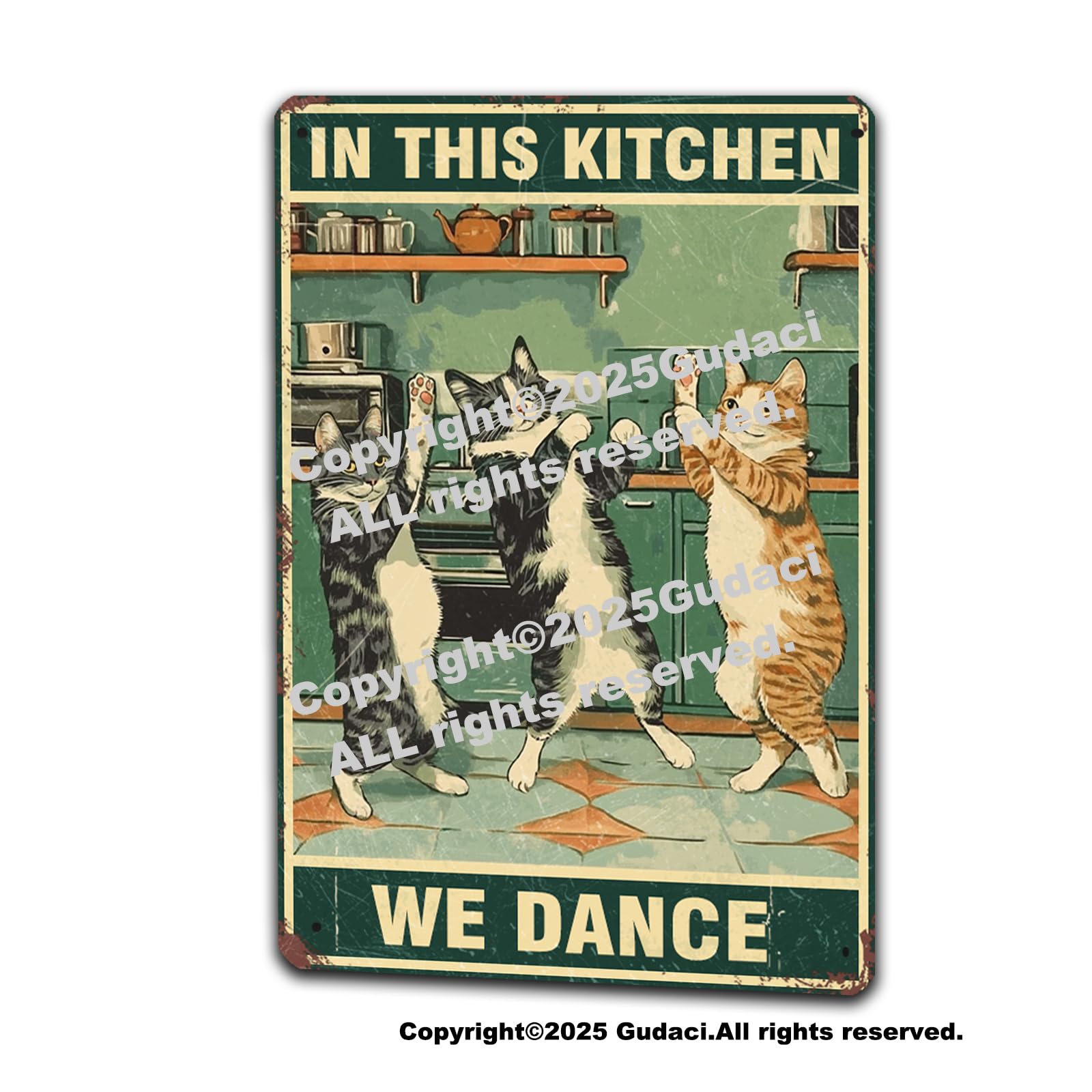 Amazon.com: Gudaci Vintage Metal Tin Sign - 12x8 Inch 