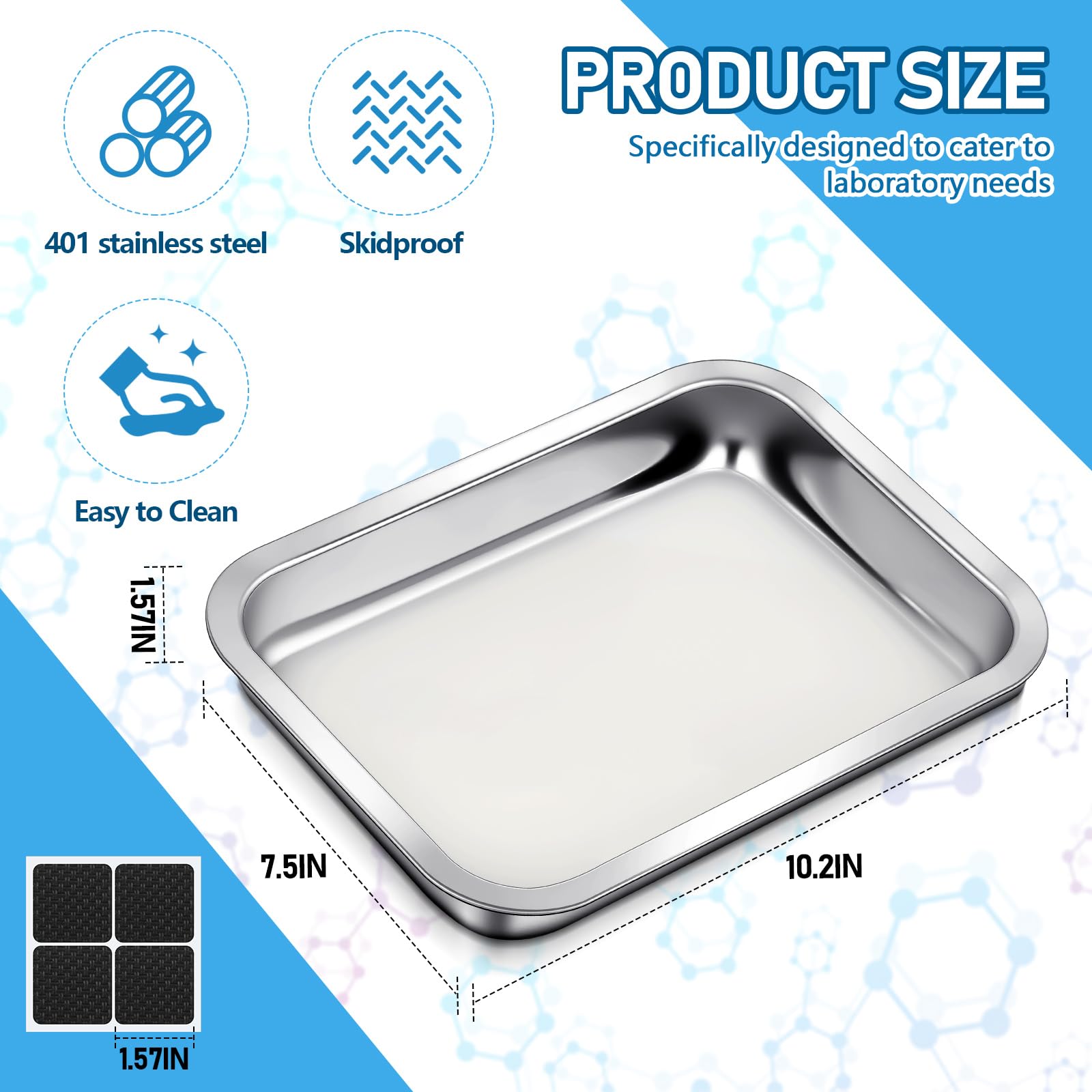 Conelist 1 Set 10.2 x 7.5 Inch Dissection Pan with Wax, Black — Amazon image 28