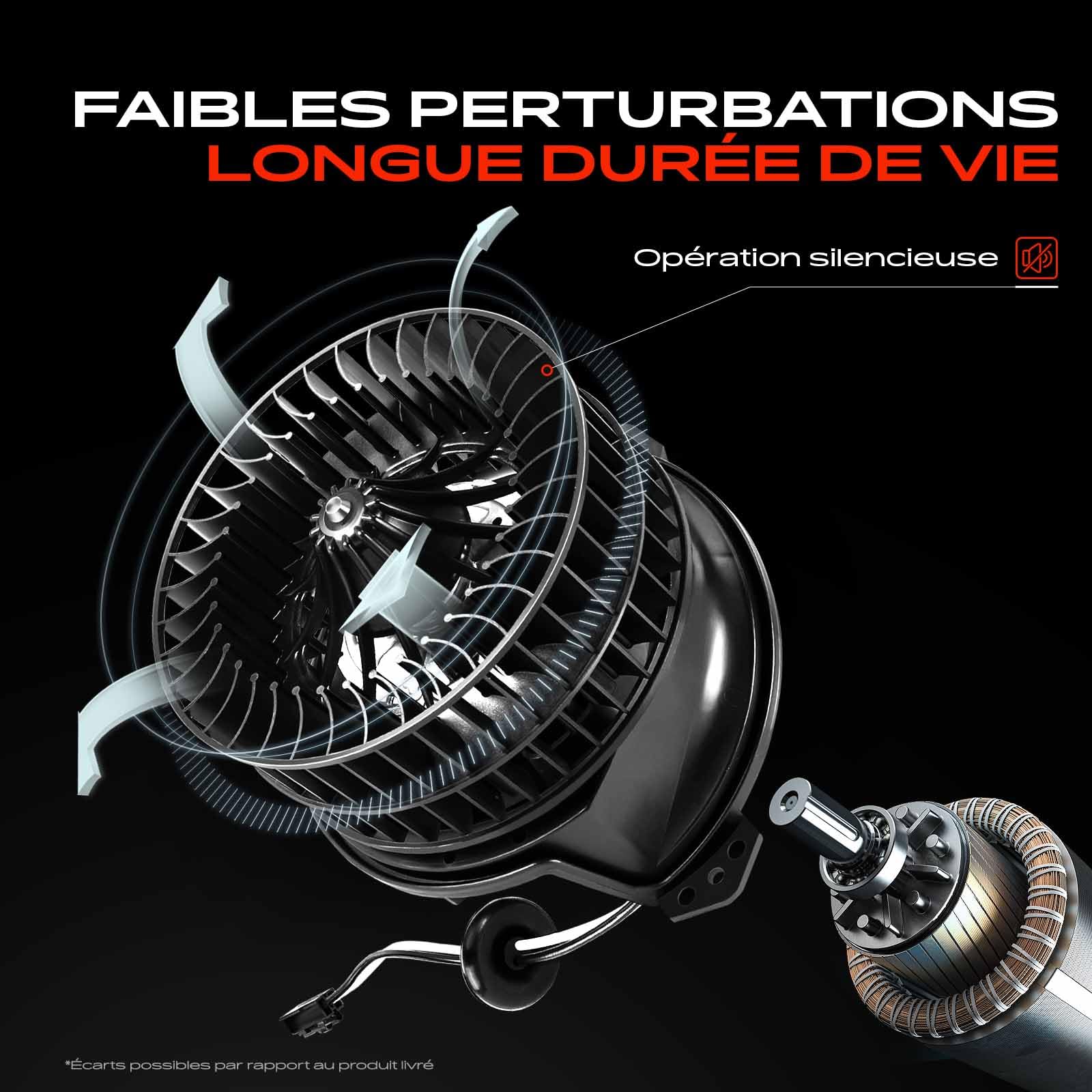 Frankberg Moteur de Ventilateur de chauffage Remplacer# 1608182080