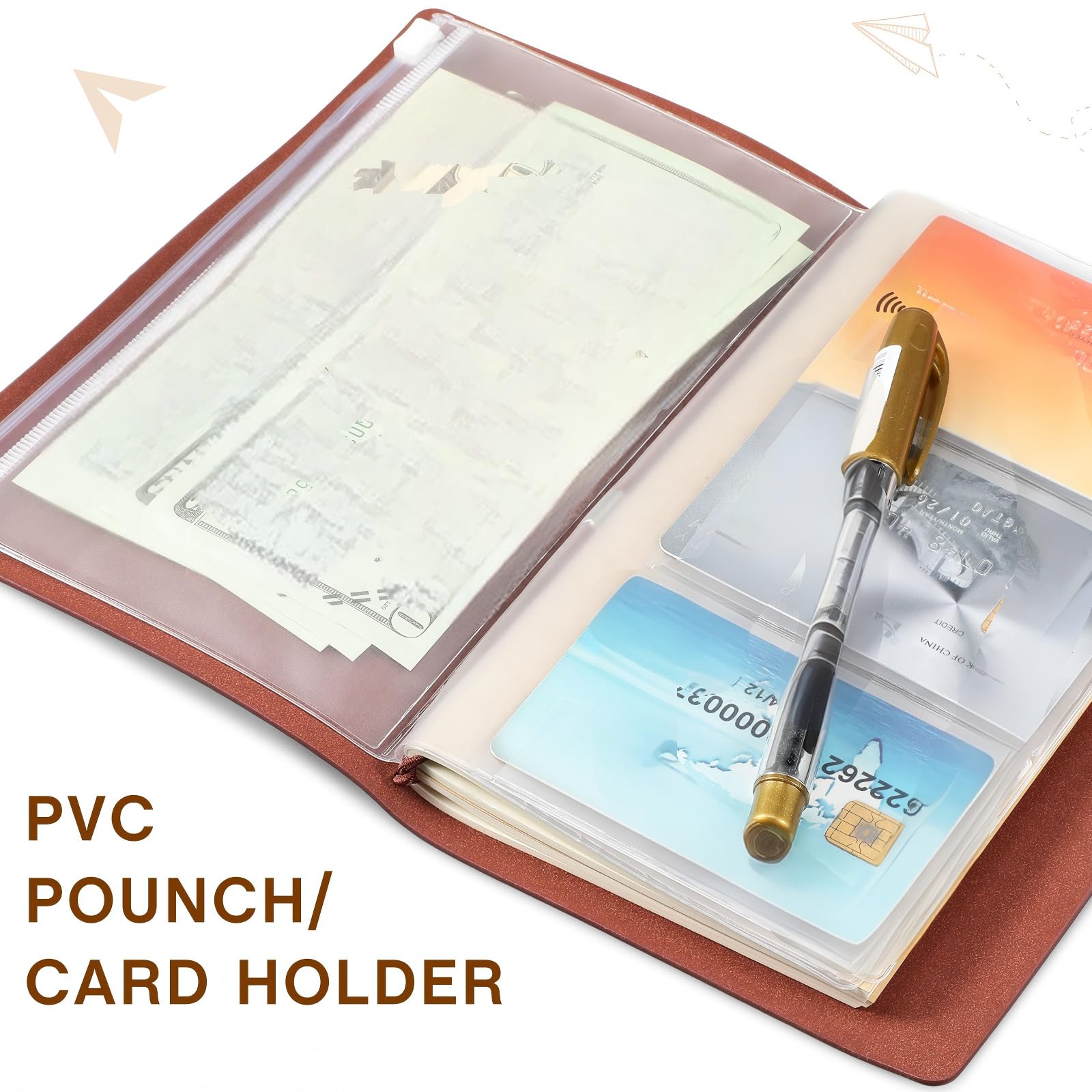 Lot de 4 carnets de notes rechargeables en cuir de 12,9 x 19,8 cm - Pour homme et femme - 80 feuilles/160 pages