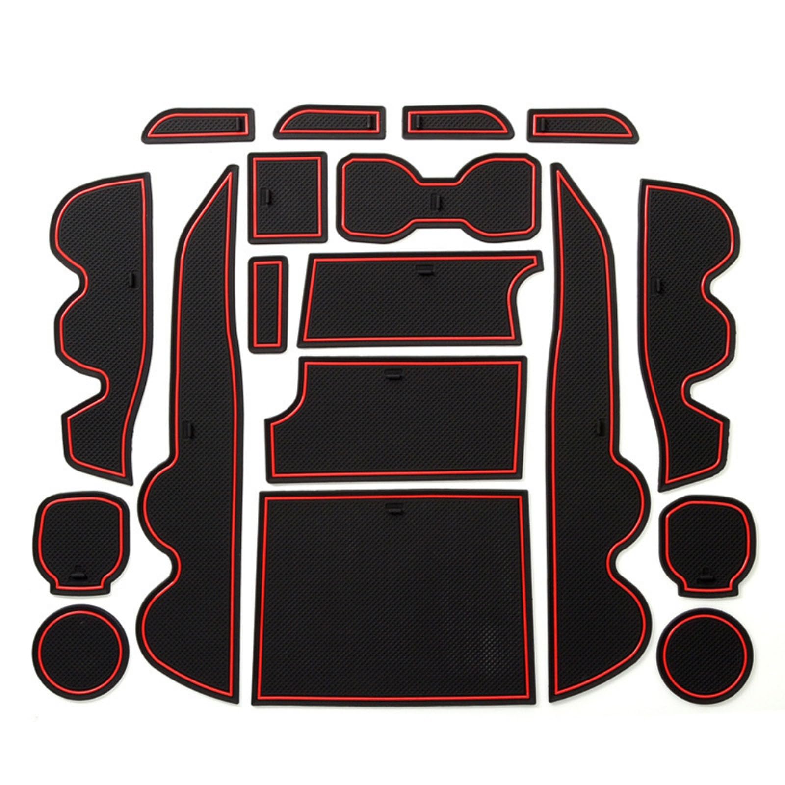 ahhccne Rubber Mats for Centre Console for Toyota Tacoma 2016-2021, RHD Rubber Mats for Centre Console
