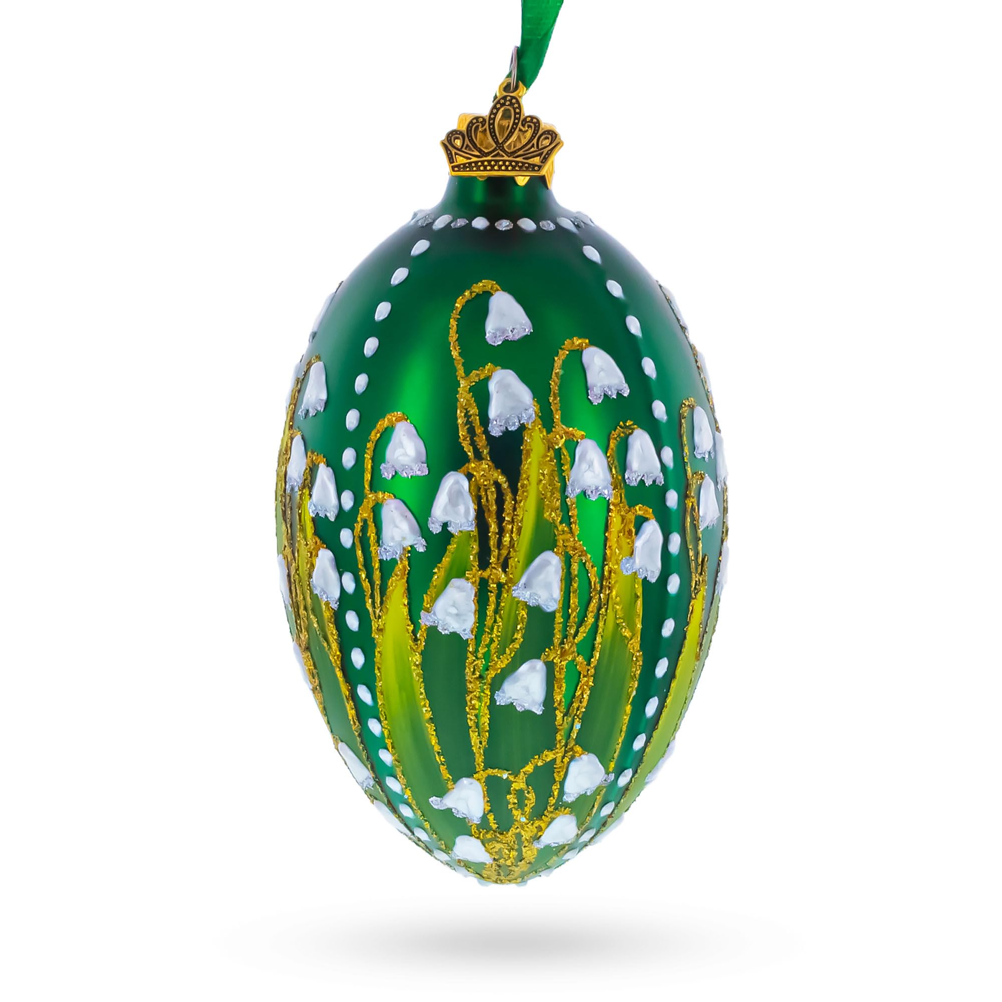 Ornement en verre de muguet pour table basse et salon moderne