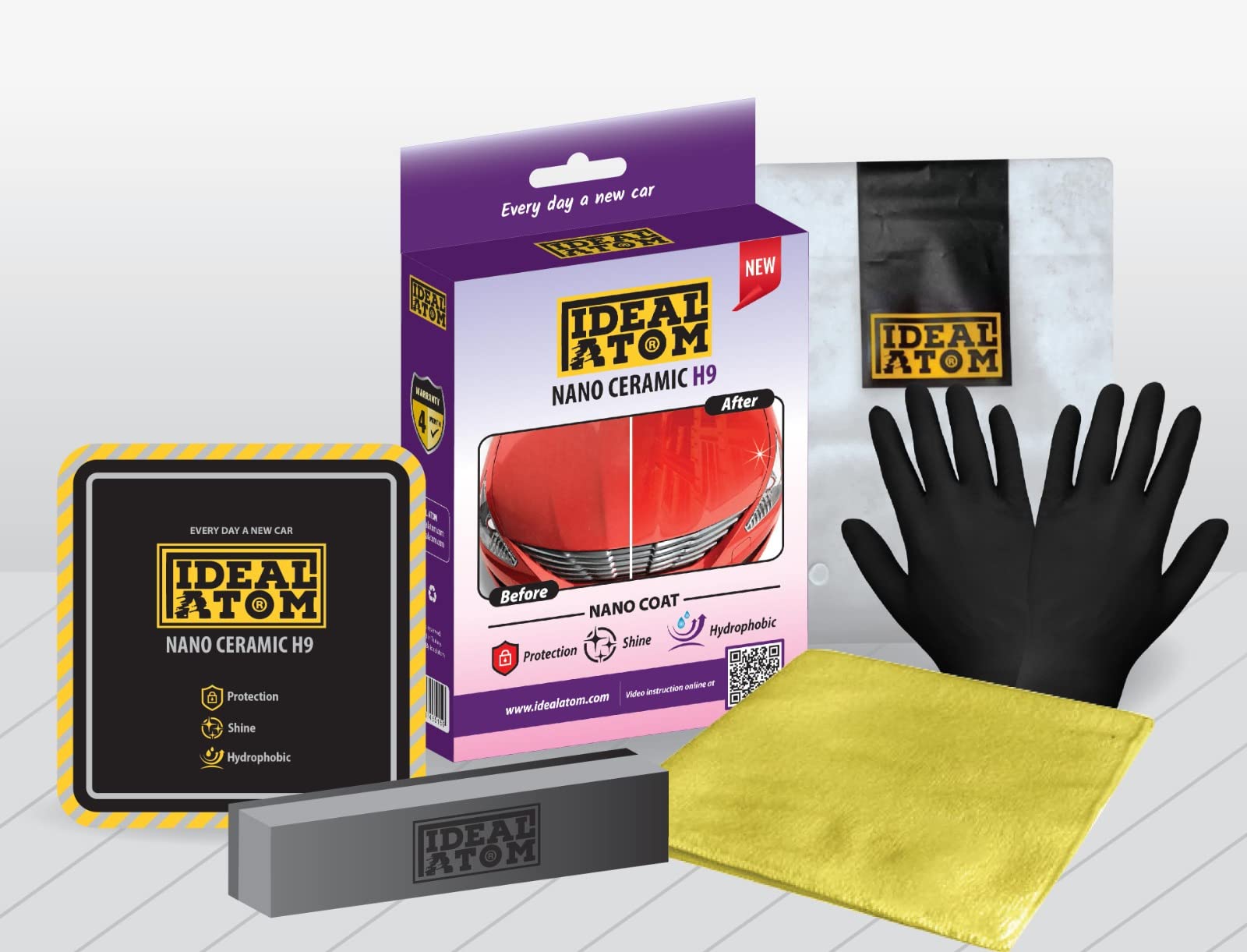 Ideal Atom Nano Ceramic H9 Wipes, Unscented, Electronics, 9 Count