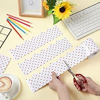Vista 76 de Zonon 65 Feet Bulletin Board Borders Black and White Polka Dots Striped Grid Borders Decorative Straight Scalloped Wavy Rolled Trim Classroom Back