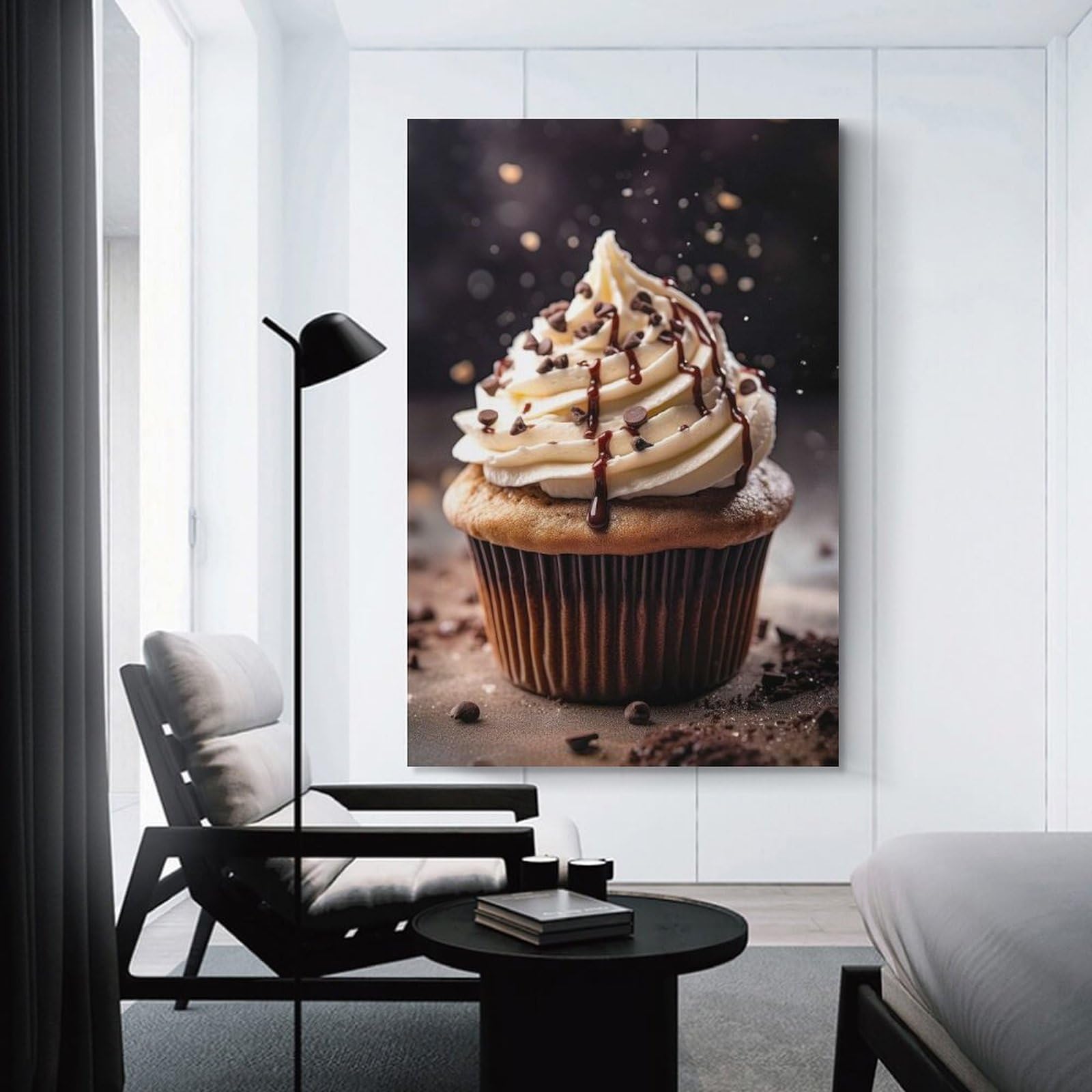 Junmoney Decorative Canvas Print Cream Bake, 20x30inch(50x75cm), for Entrance Walls, Hall Decor Or Foyers, A Stylish Accent for Home Entrances
