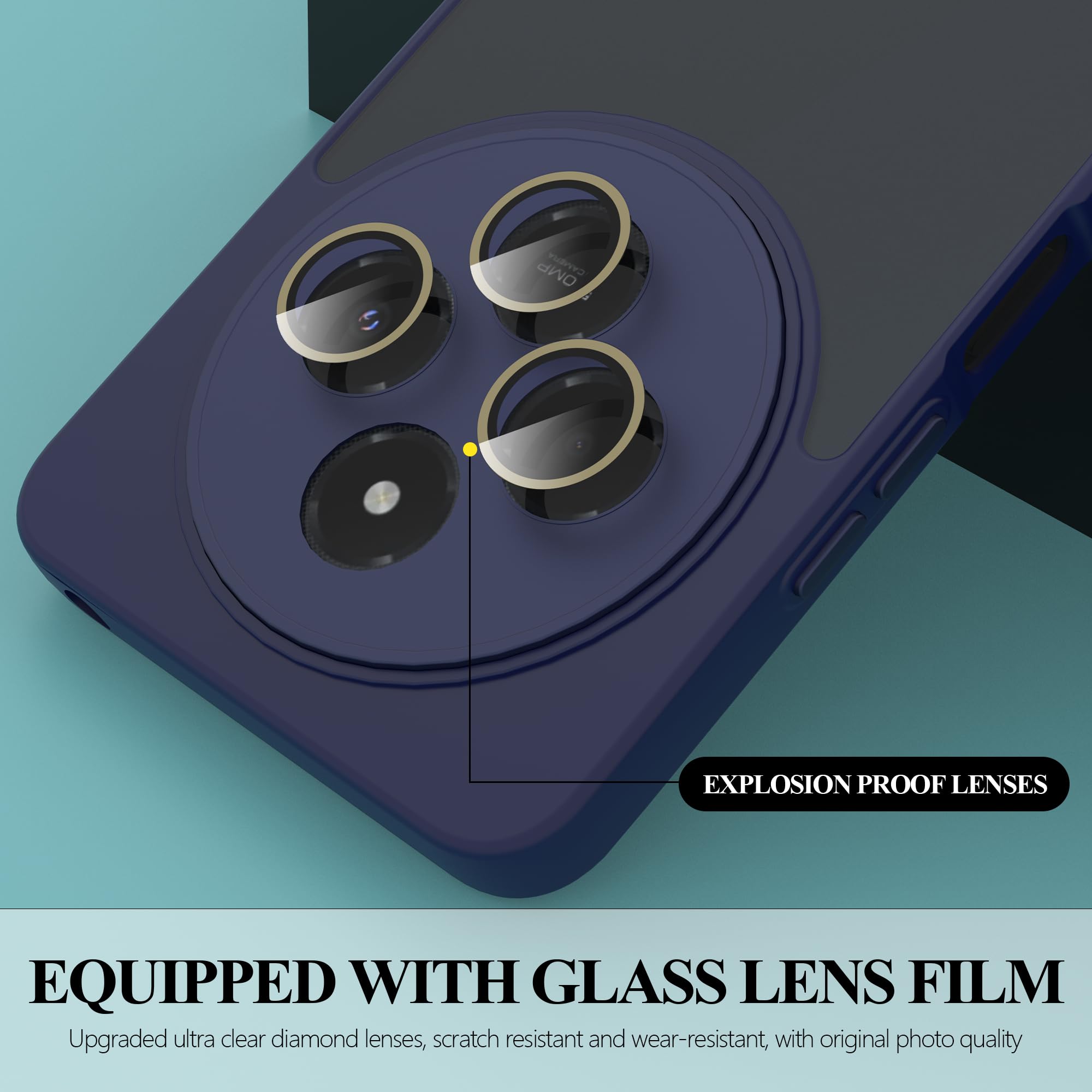 Cover Per Xiaomi Redmi 14C / Redmi A4 4G – Bordo In TPU Colorato E Retro Rigido Trasparente, Con 2 Vetri Temperati Inclusi