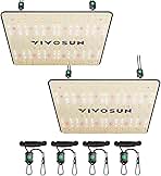 VIVOSUN 2-Pack VS1000 LED Grow Light with Full Spectrum Diodes & Sosen Driver Dimmable Lights Sunlike for Indoor Plants Seedling Veg and Bloom Plant Grow Lamps for 2x4/3x3 Grow Tent