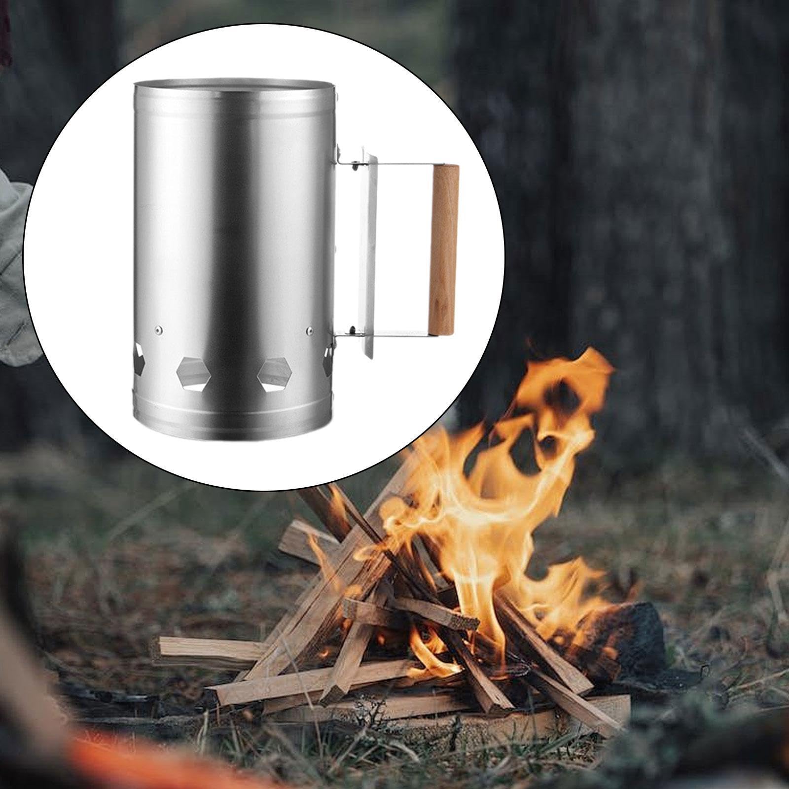 Fenteer Cubo de Encendido para Chimenea, Multiusos, para Jardín, Camping, Picnic Y Barbacoa Al Aire Libre.