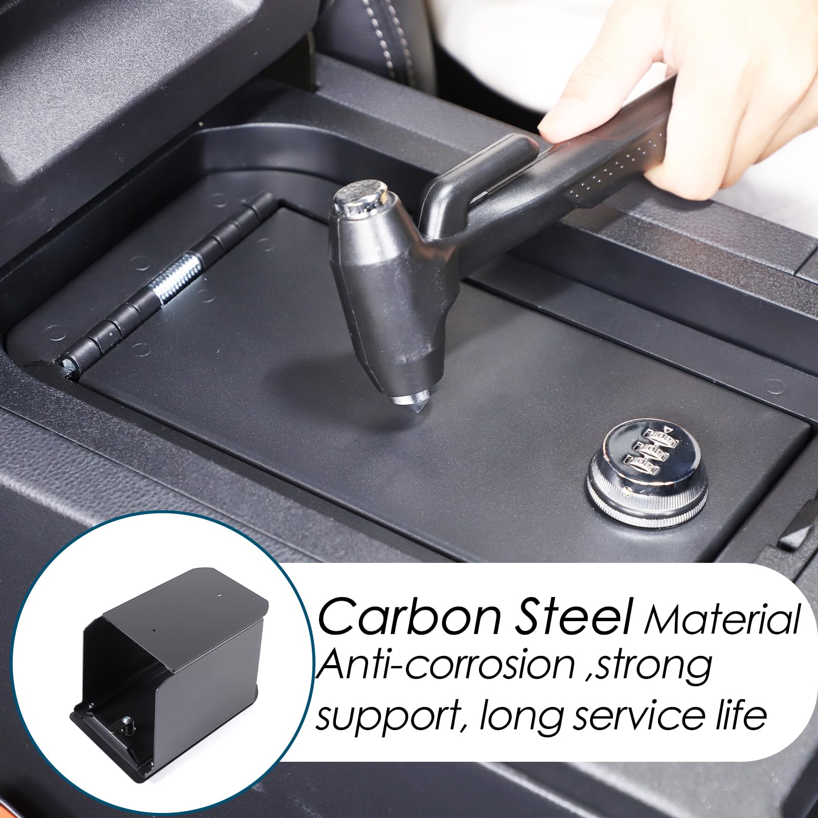 Amazon.com: Heutamo Center Console Safe Lock Box Compatible with