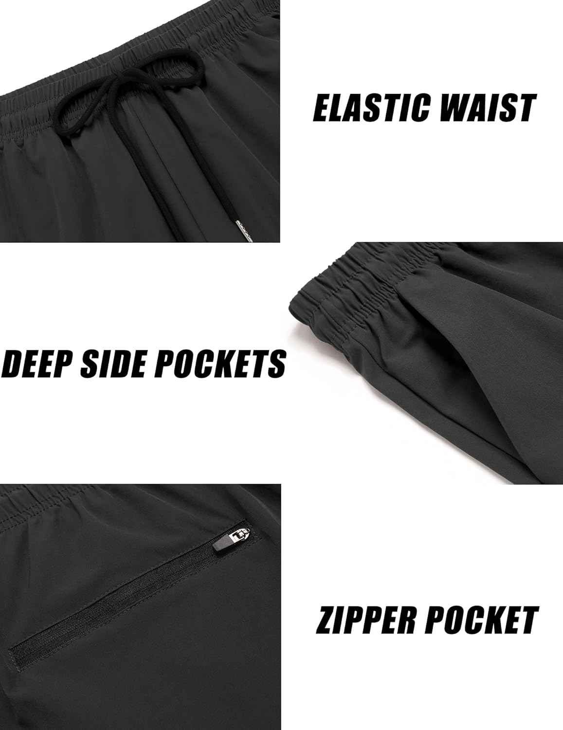 COOFANDY Men's 2 Pack Gym Workout Shorts 7 Inch Athletic Shorts Quick Dry Running Shorts with Pockets