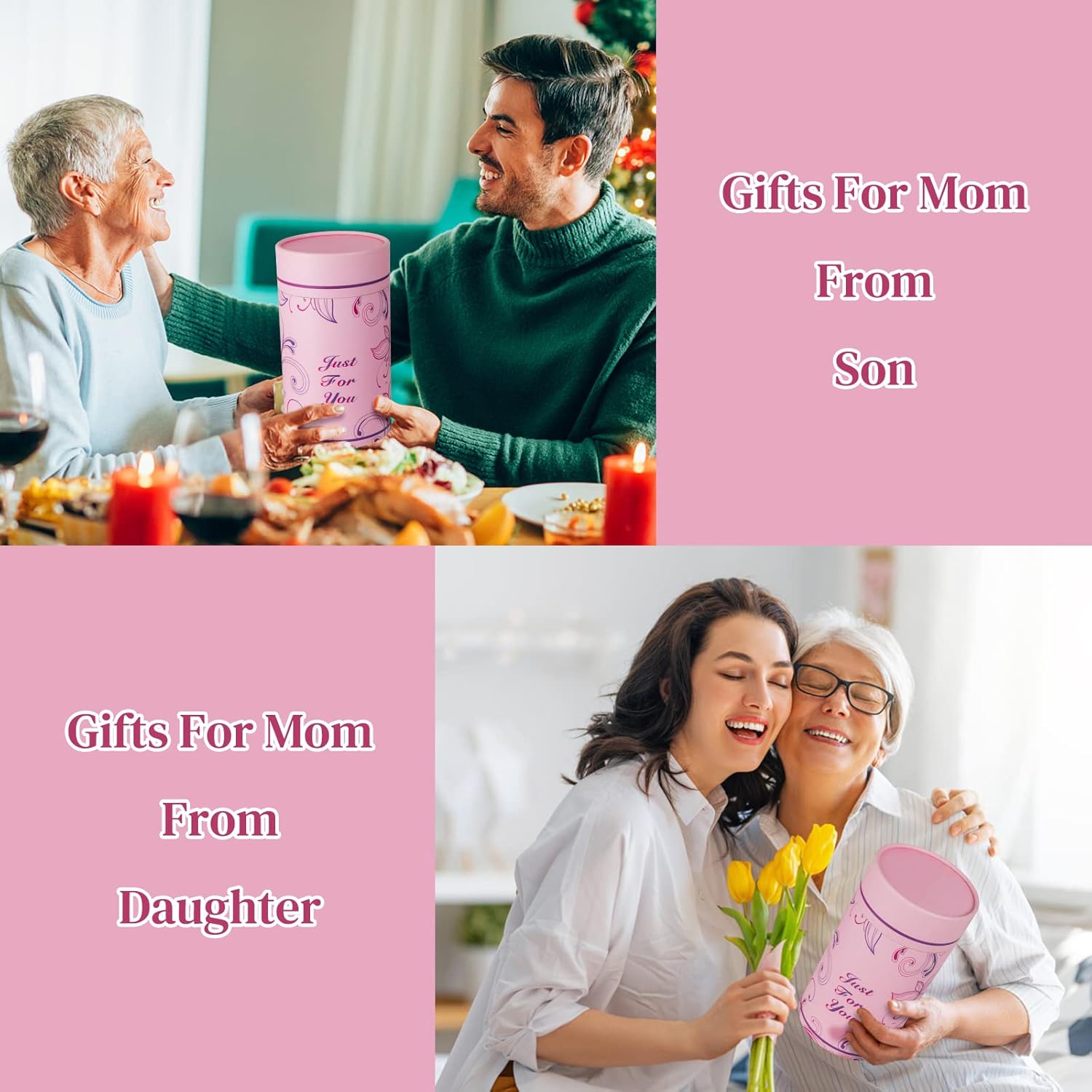 Gumry Gifts for Mom from Daughter Son, 16OZ Vintage Engraved Wine Glass Birthday Decorations Birthday Gifts Box Ideal for Women Mother - Image 7